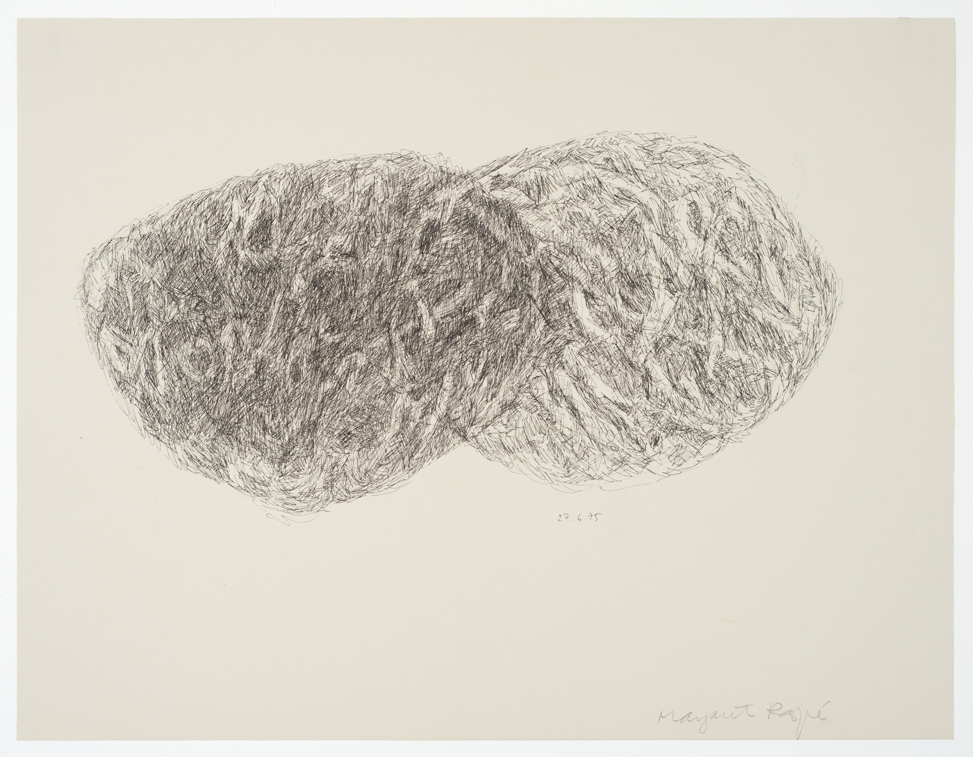 Margaret Raspé, Automatic Drawing 3, 1975