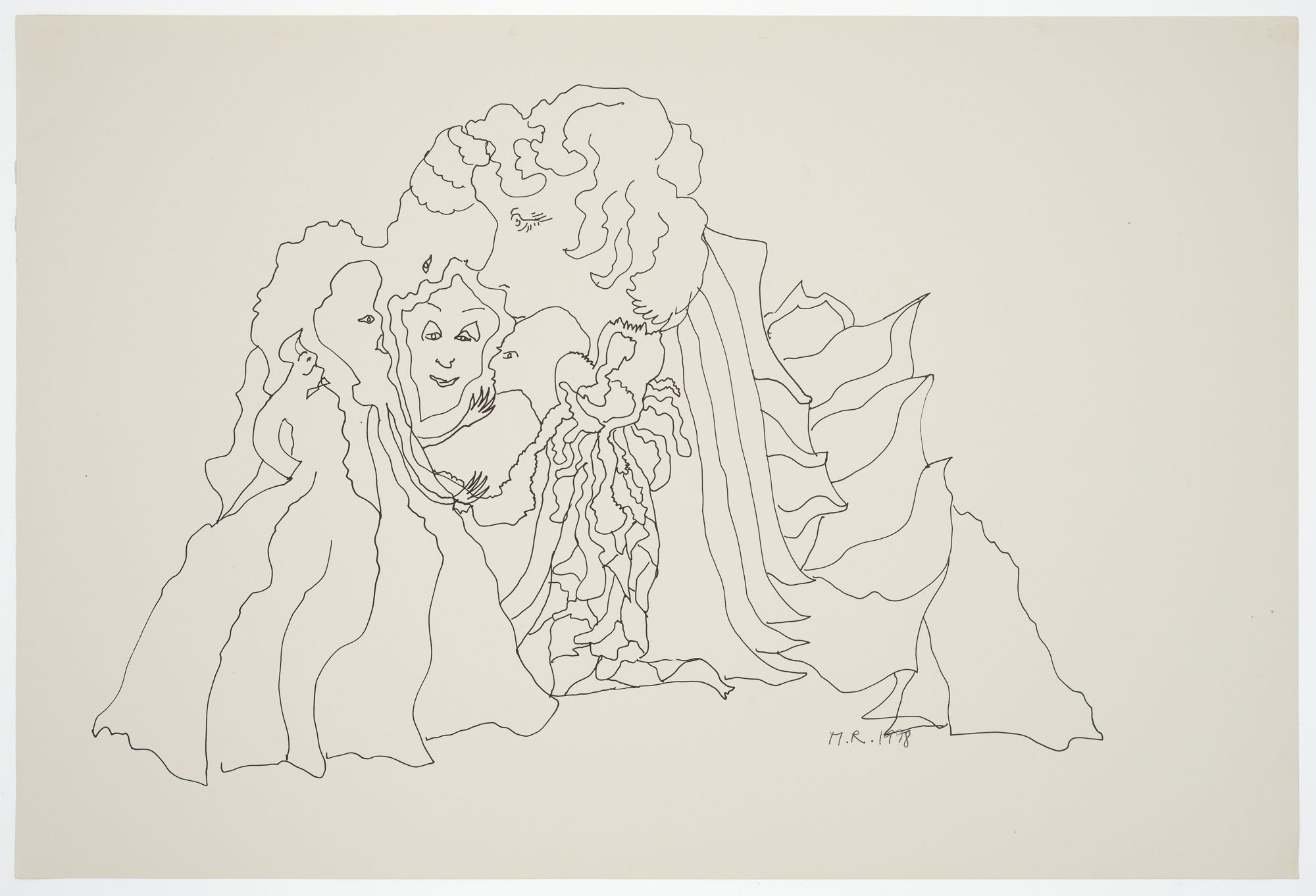 Margaret Raspé, Automatic Drawing 10, 1978