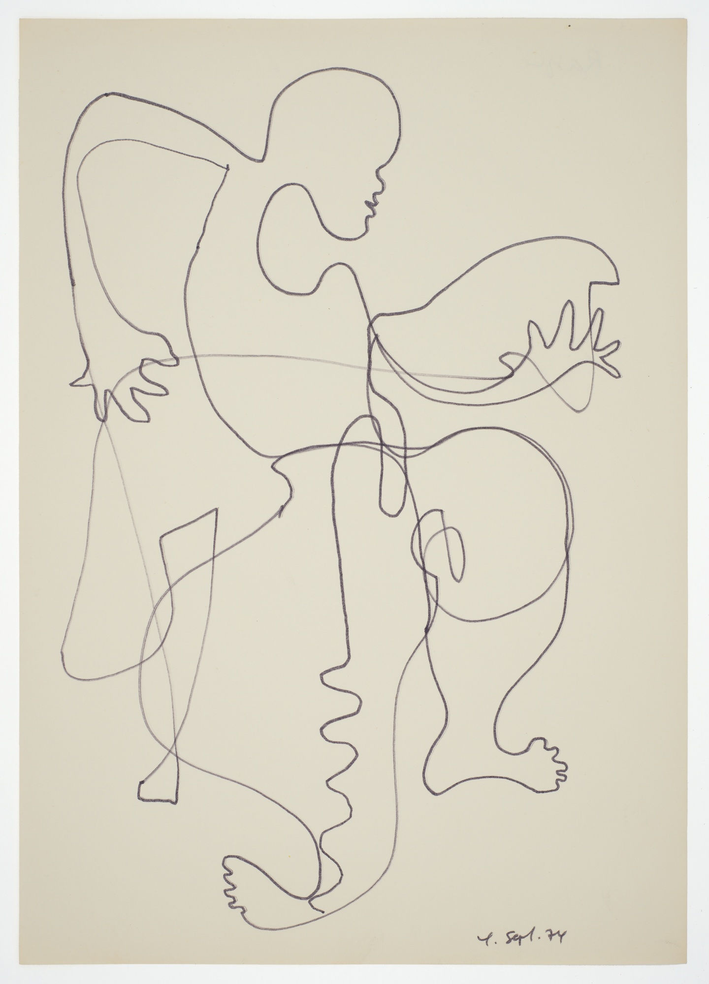 Margaret Raspé, Automatic Drawing 2, 1974