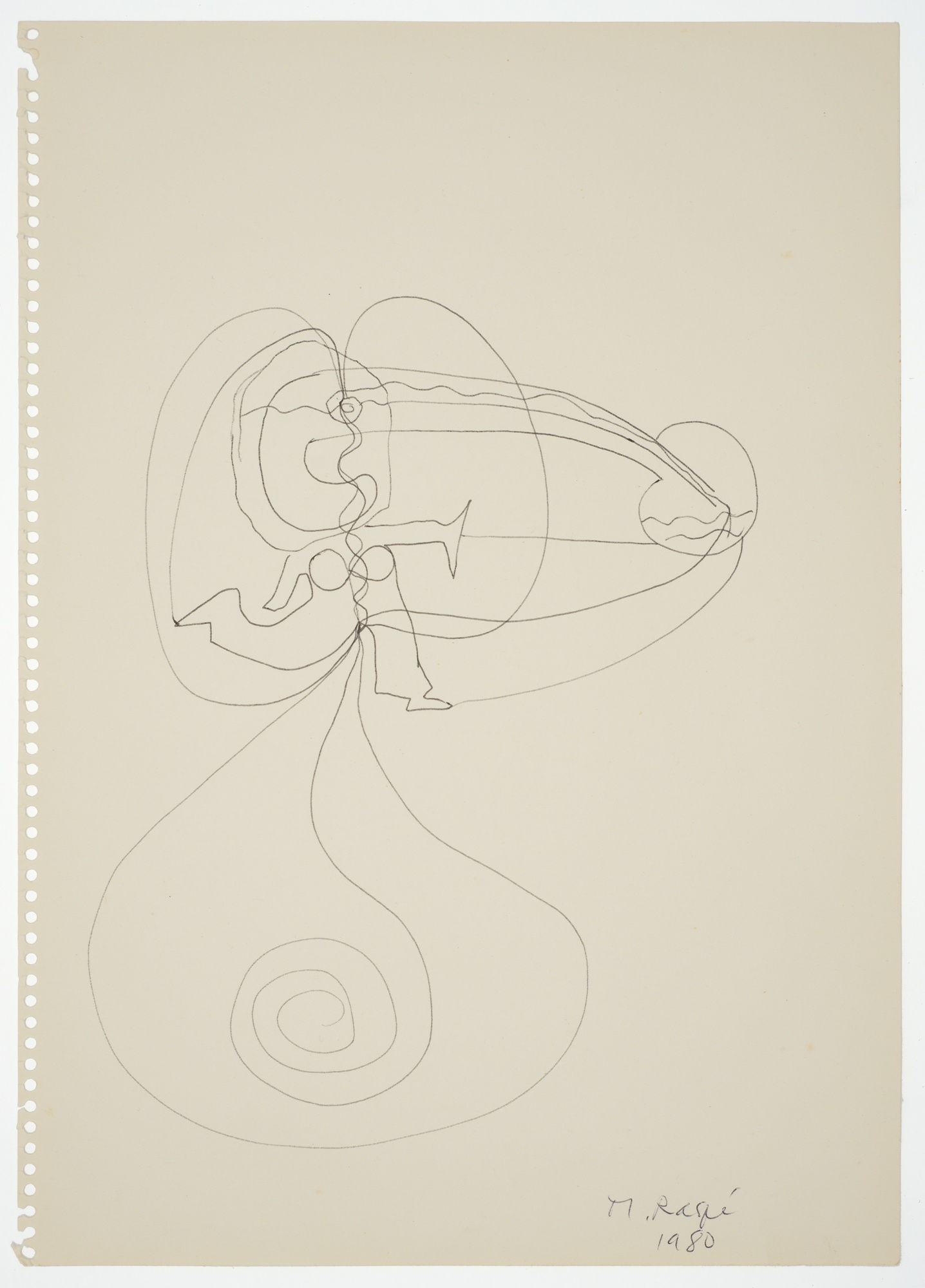 Margaret Raspé, Automatic Drawing 15, 1988