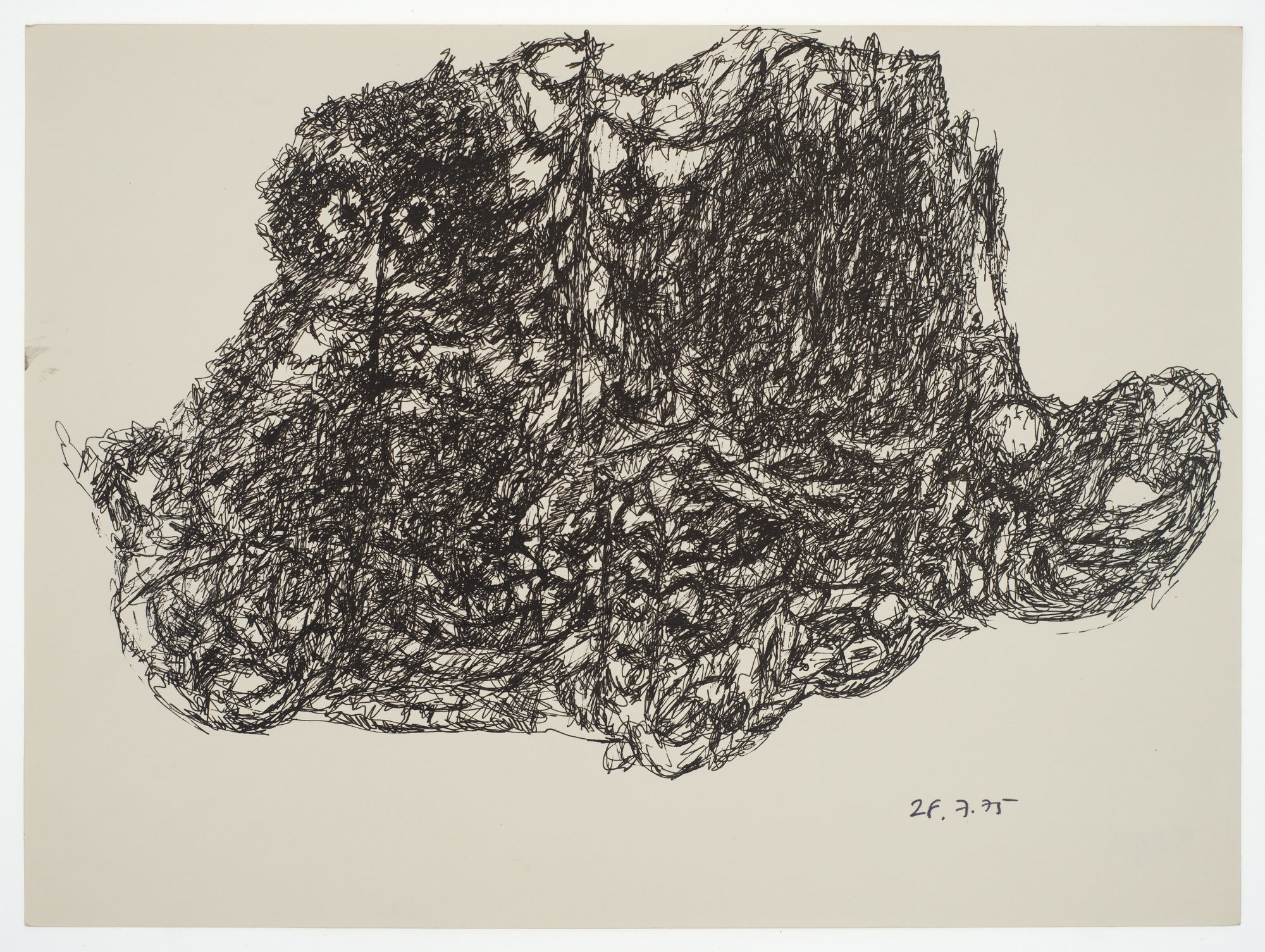 Margaret Raspé, Automatic Drawing 4, 1975