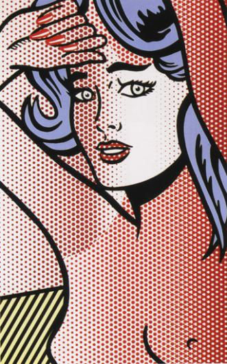 Nude Blue Hair Roy Lichtenstein Print