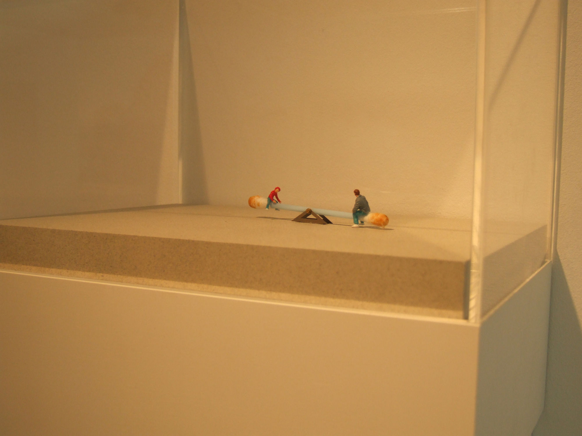 Slinkachu installation in exhibition at andipa gallery.