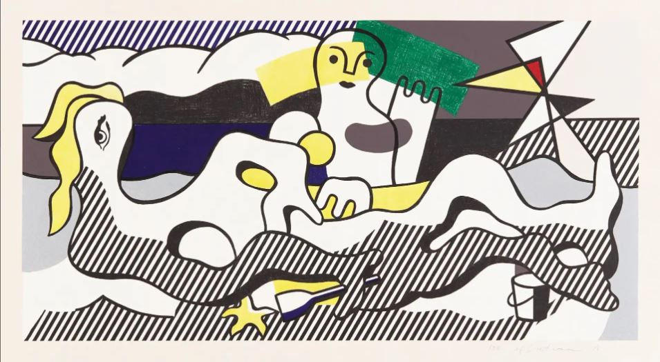 Roy Lichtenstein At The Beach print