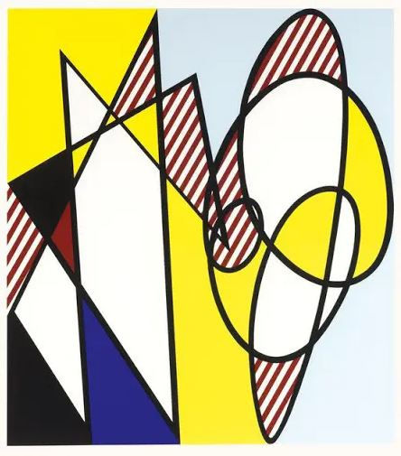Roy Lichtenstein Best Buddies print geometric shapes
