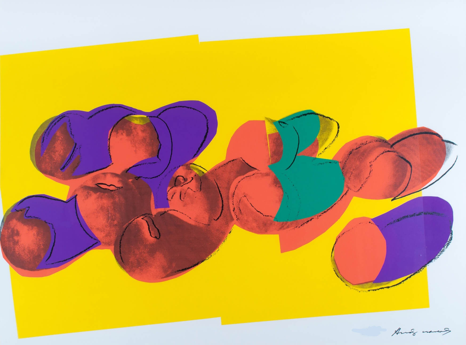 Warhol Space Fruit Peaches