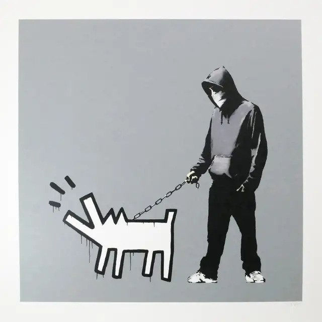 Choose Your Weapon Silver by Banksy Meaning