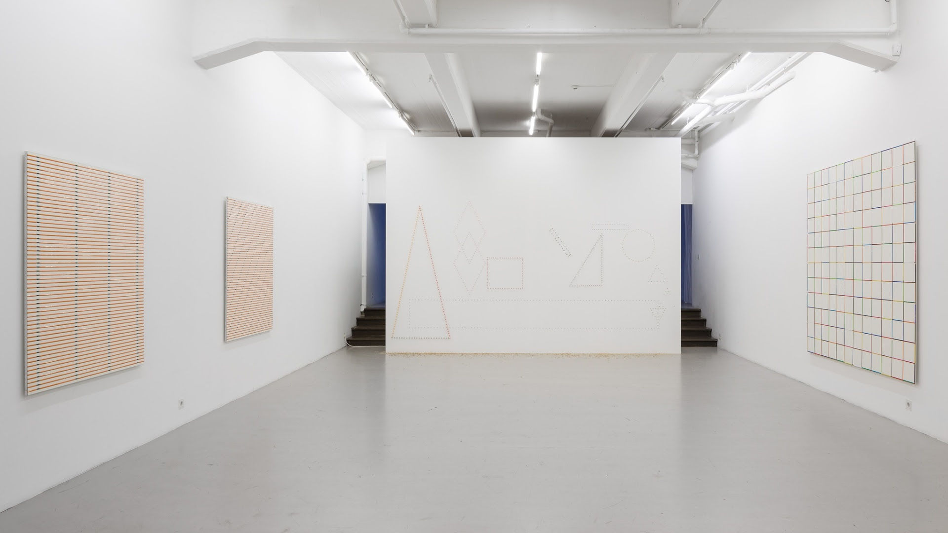 Jacob Dahlgren Installation view, Painting into Space and the Meaning of Construction, Andréhn-Schiptjenko, Stockholm, Sweden, 2013