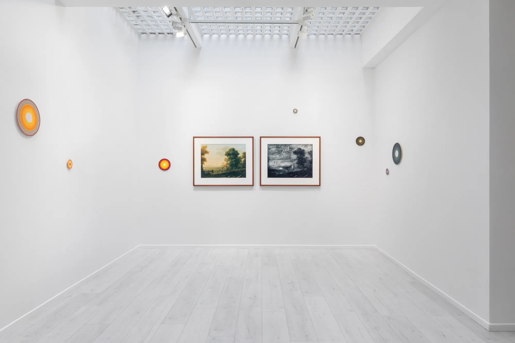 Matts Leiderstam, Installation view, The Grid and the Gaze, Andréhn-Schiptjenko, Paris, France, 2026.