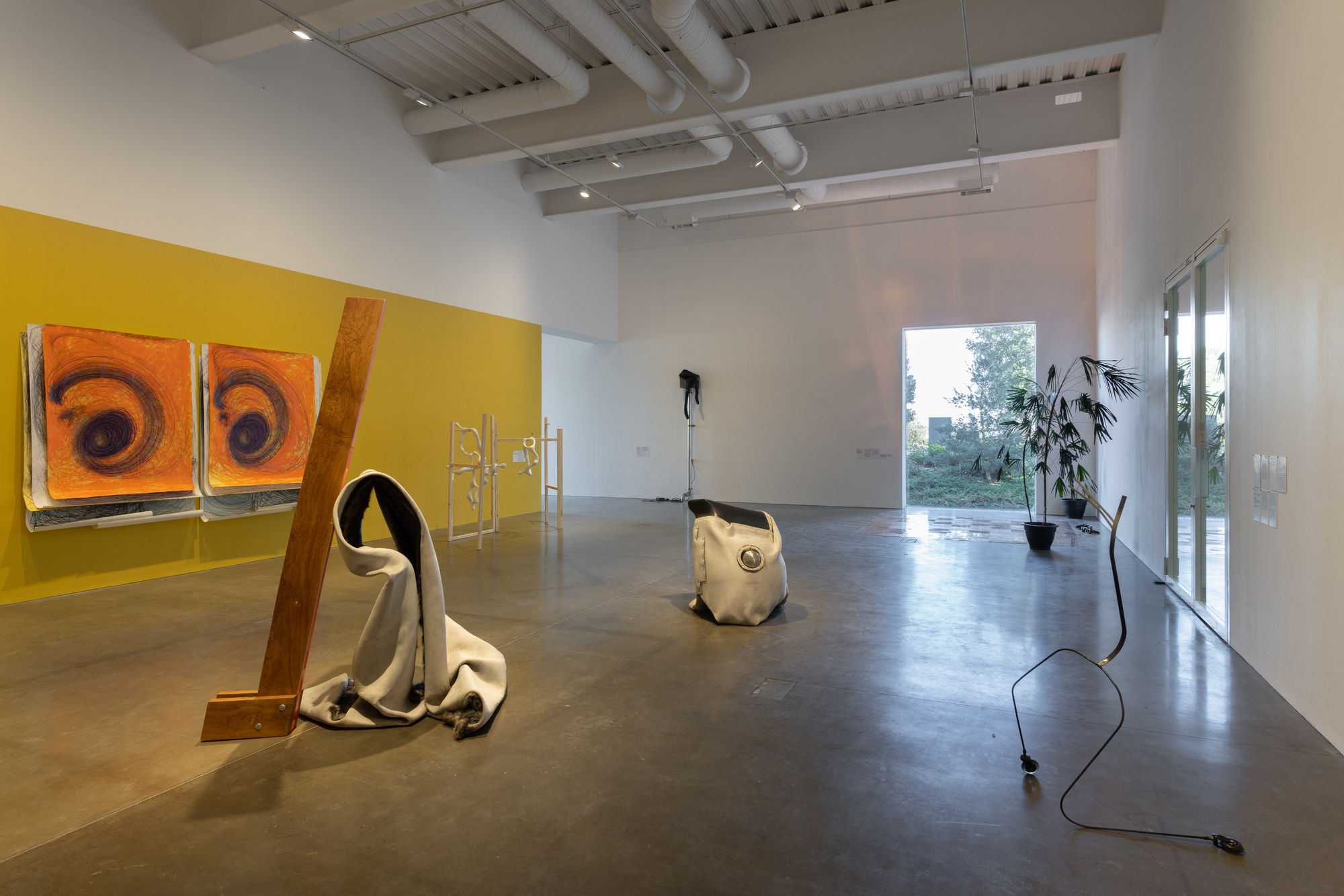 Siobhán Hapaska Installation view, Trickster Figures, at MK Gallery, Milton Keynes, England, 2023