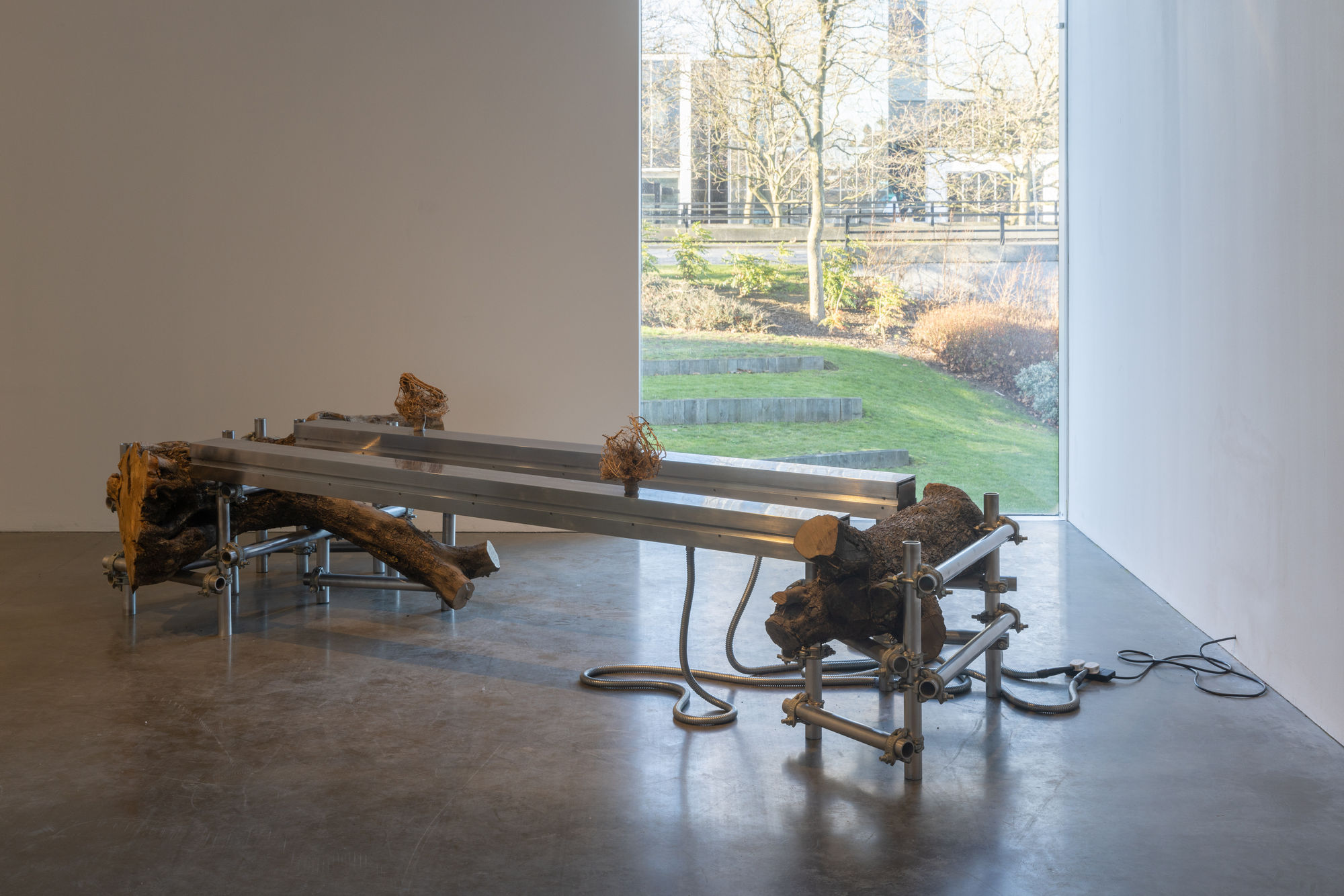 Siobhán Hapaska Installation view, Trickster Figures, at MK Gallery, Milton Keynes, England, 2023
