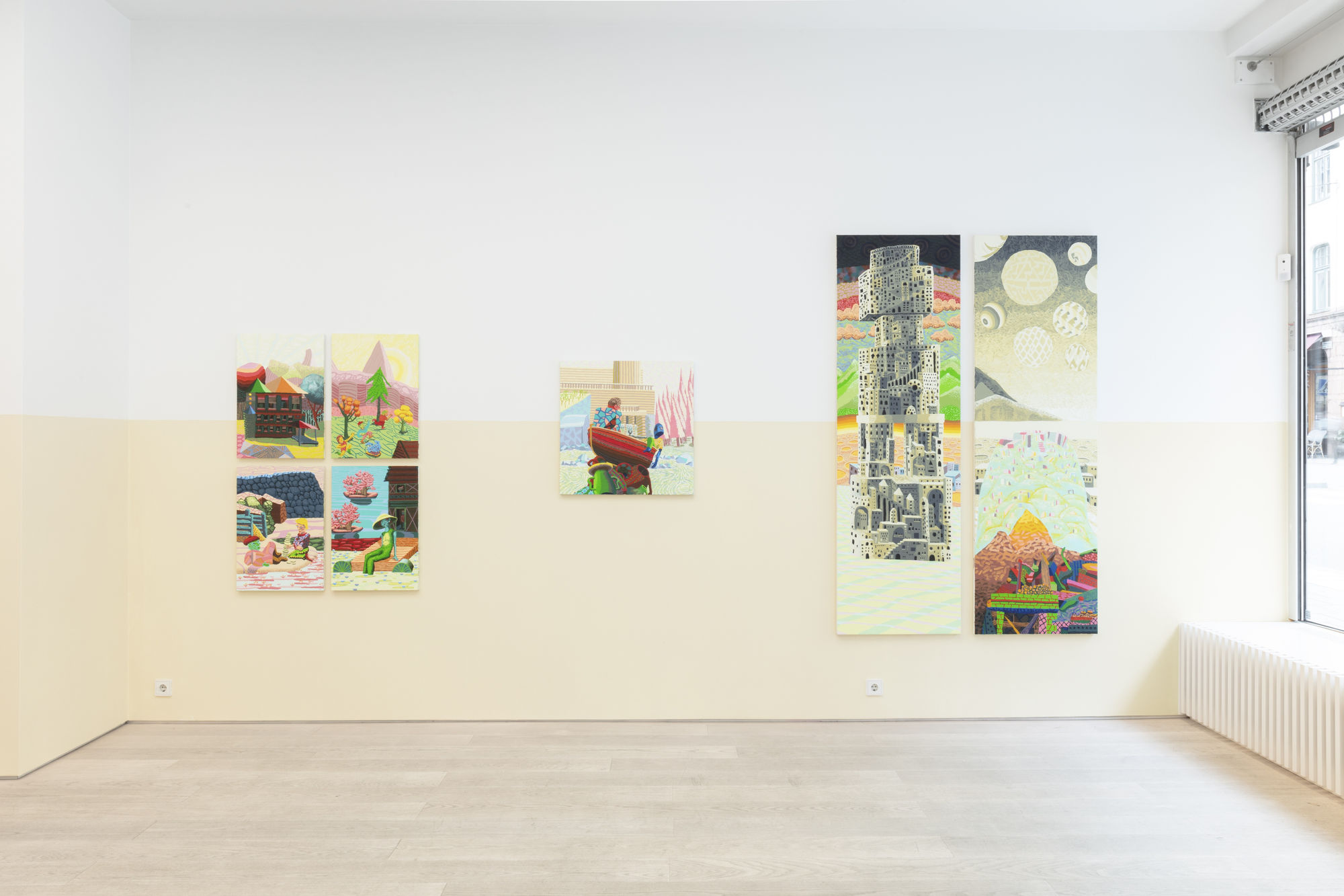 Mark Frygell Installation view, Fiction of the Village in Frames, Andréhn-Schiptjenko, Stockholm, Sweden, 2024