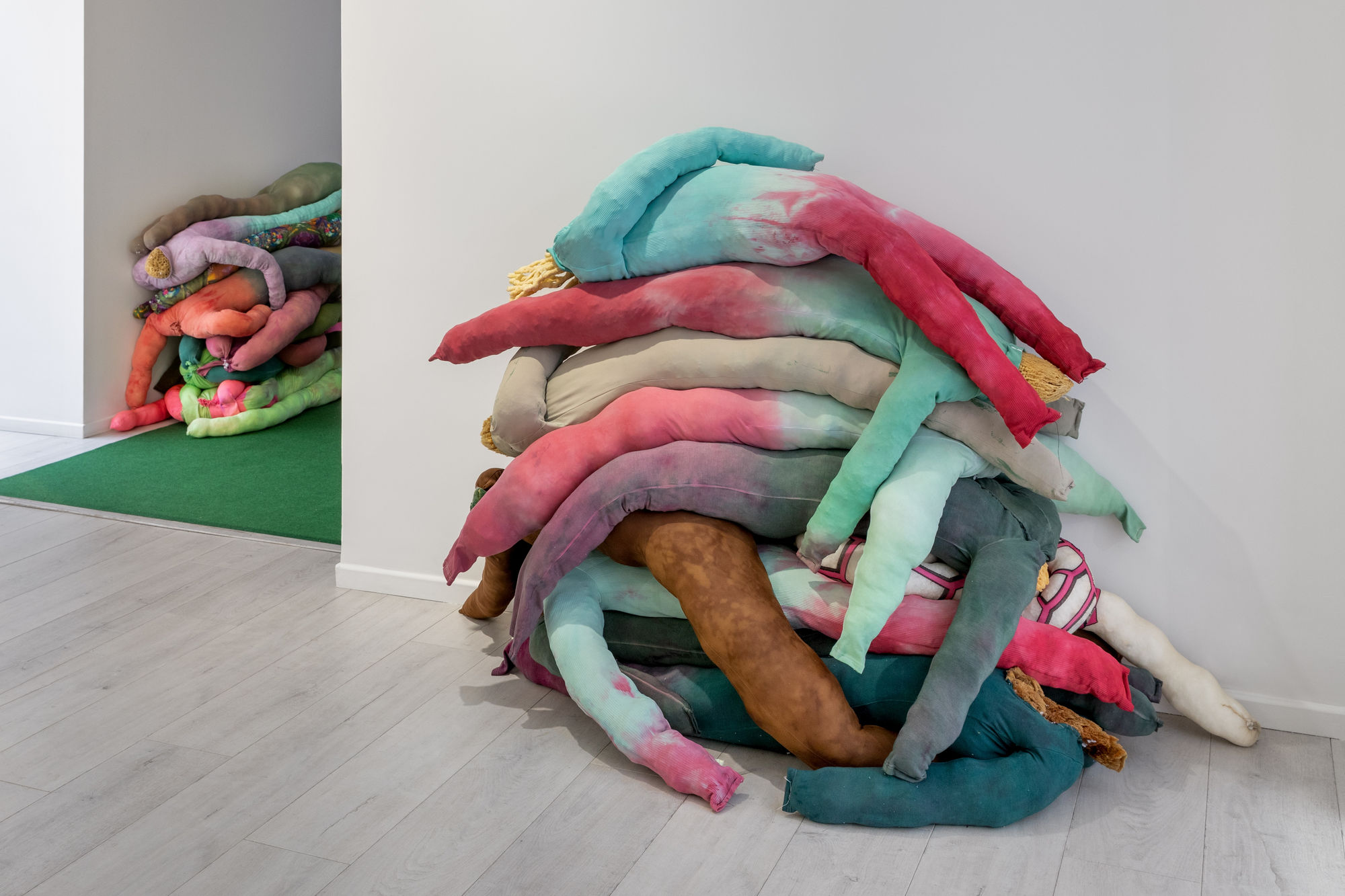 Installation view, Cecilia Bengolea, Comso-Conviviality - There is time that passes even when nothing changes, Andréhn-Schiptjenko Paris, France, 2024.