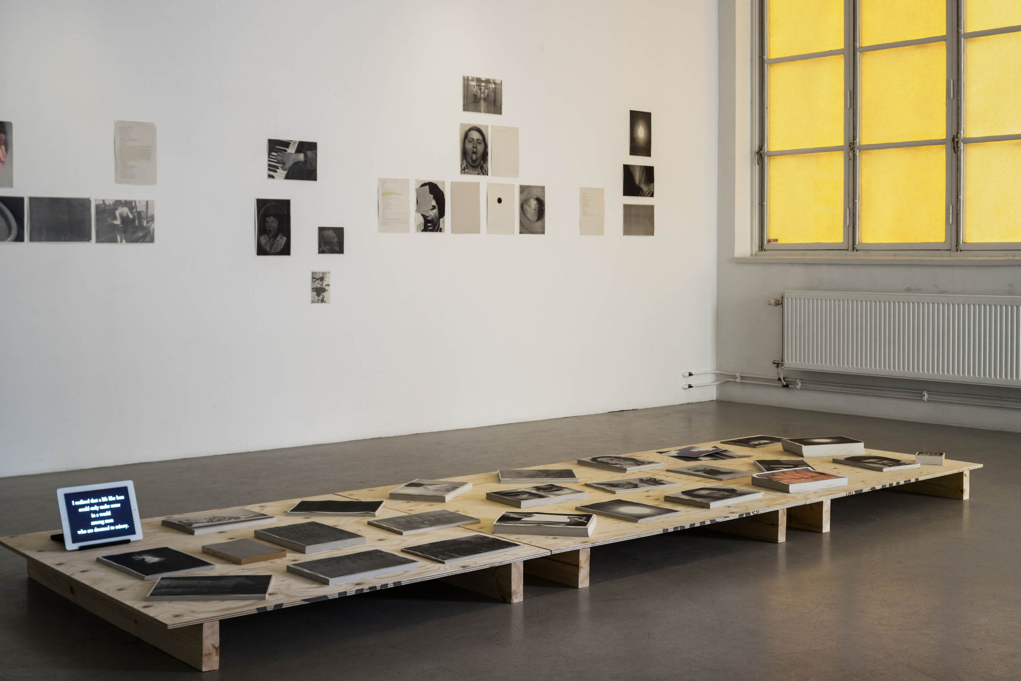 Installation view BLUE, Annika Larsson at Andréhn-Schiptjenko, Stockholm, Sweden, 2015