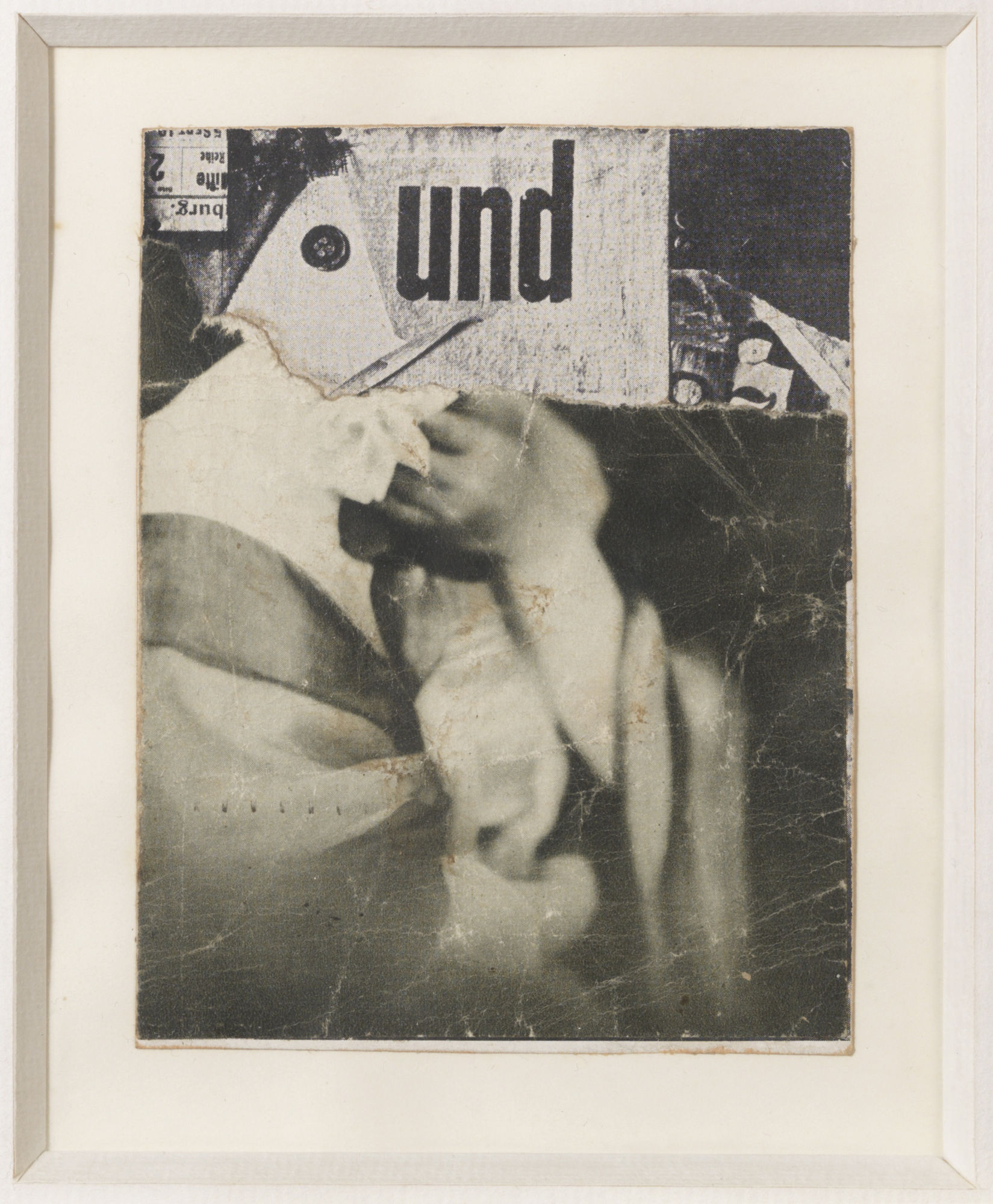 Kurt Schwitters, Ohne Titel (Collagierte Bildpostkarte Das Undbild), c. 1930