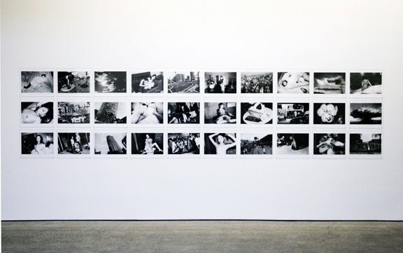 Installation view of Araki's rarely seen body of work.
