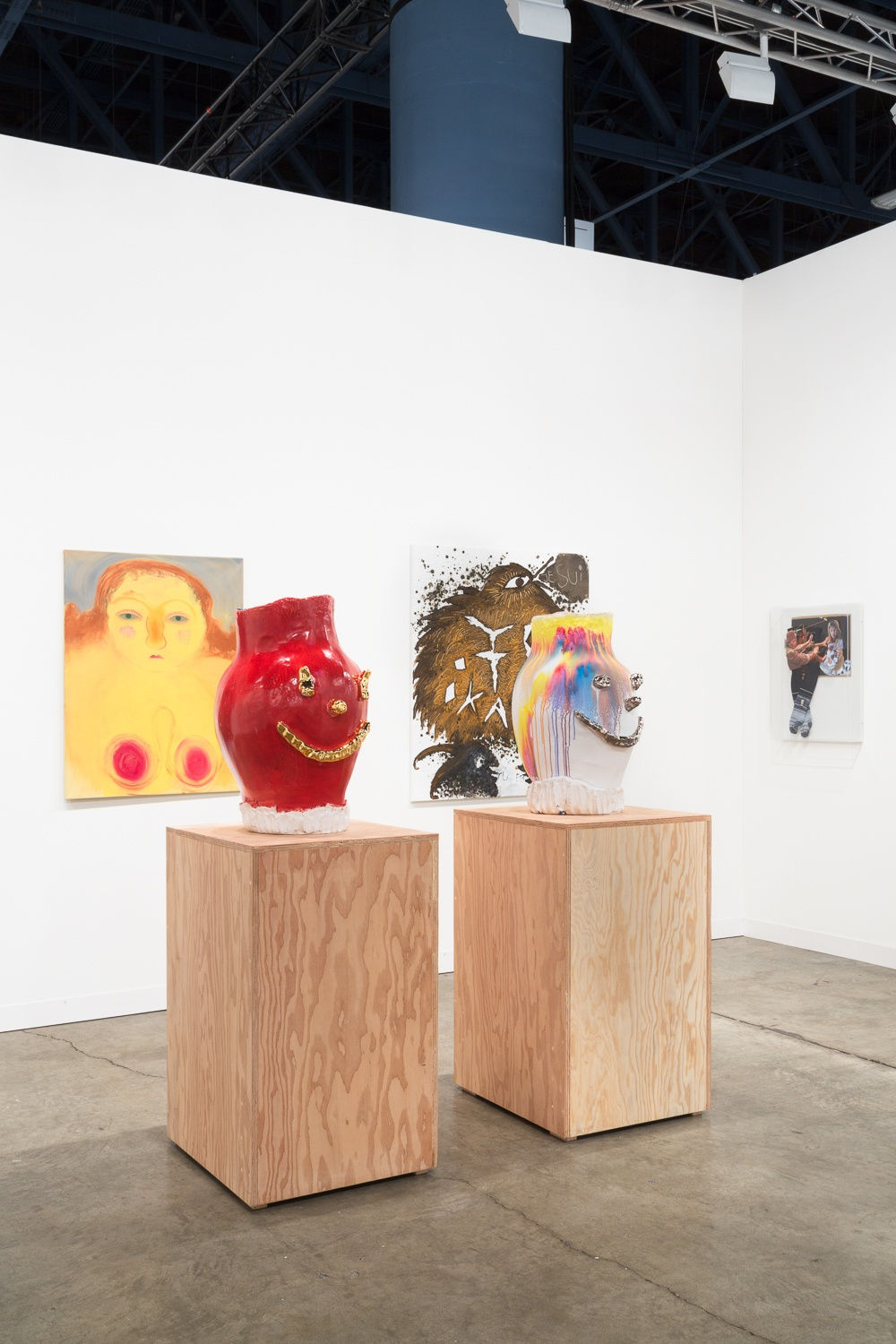Installation view of Art Basel Miami 2015. McCarthy, Bendix Harms, and Bock represented.