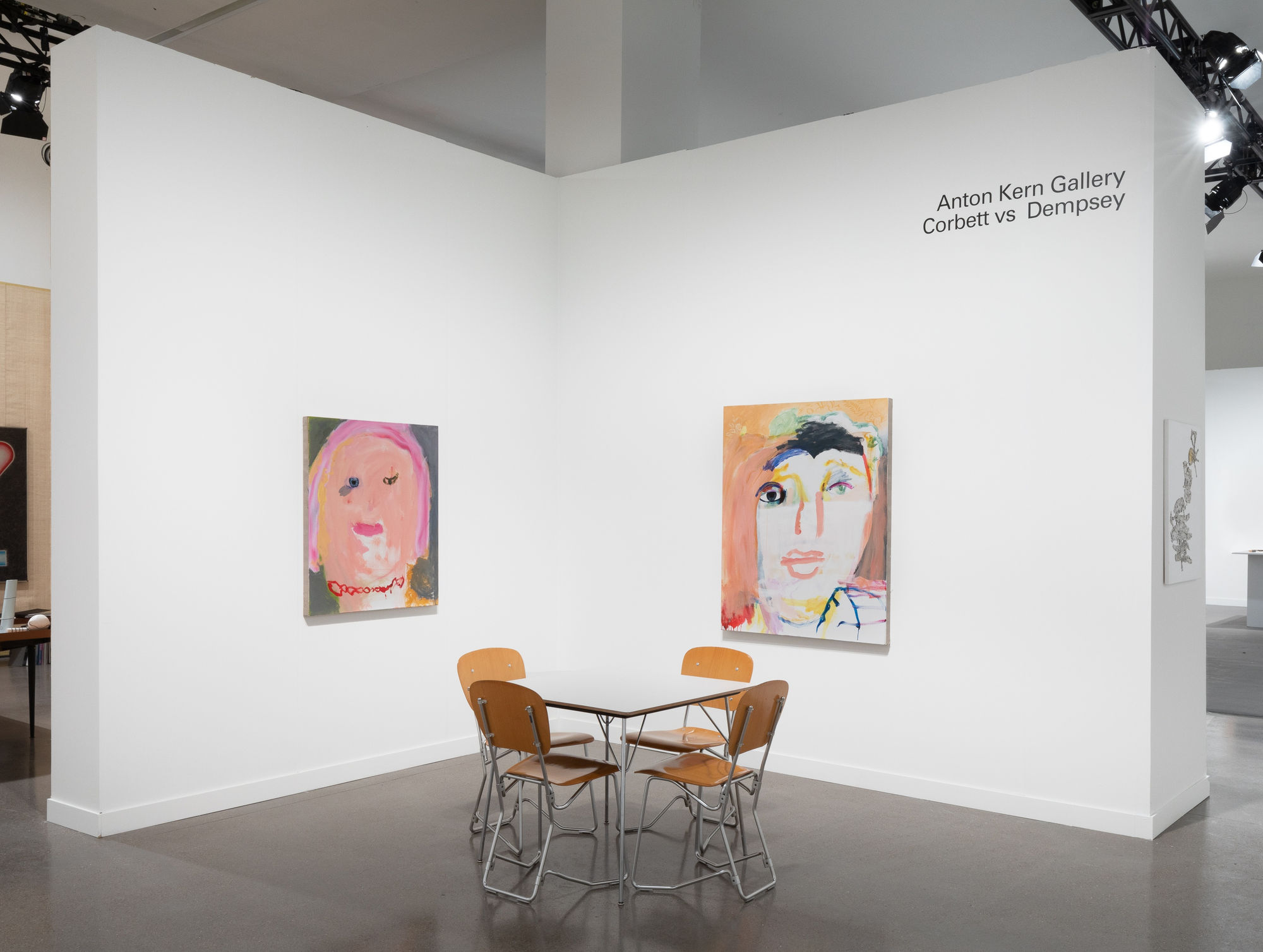 Margot Bergman solo both at Independent Art Fair featuring paintings