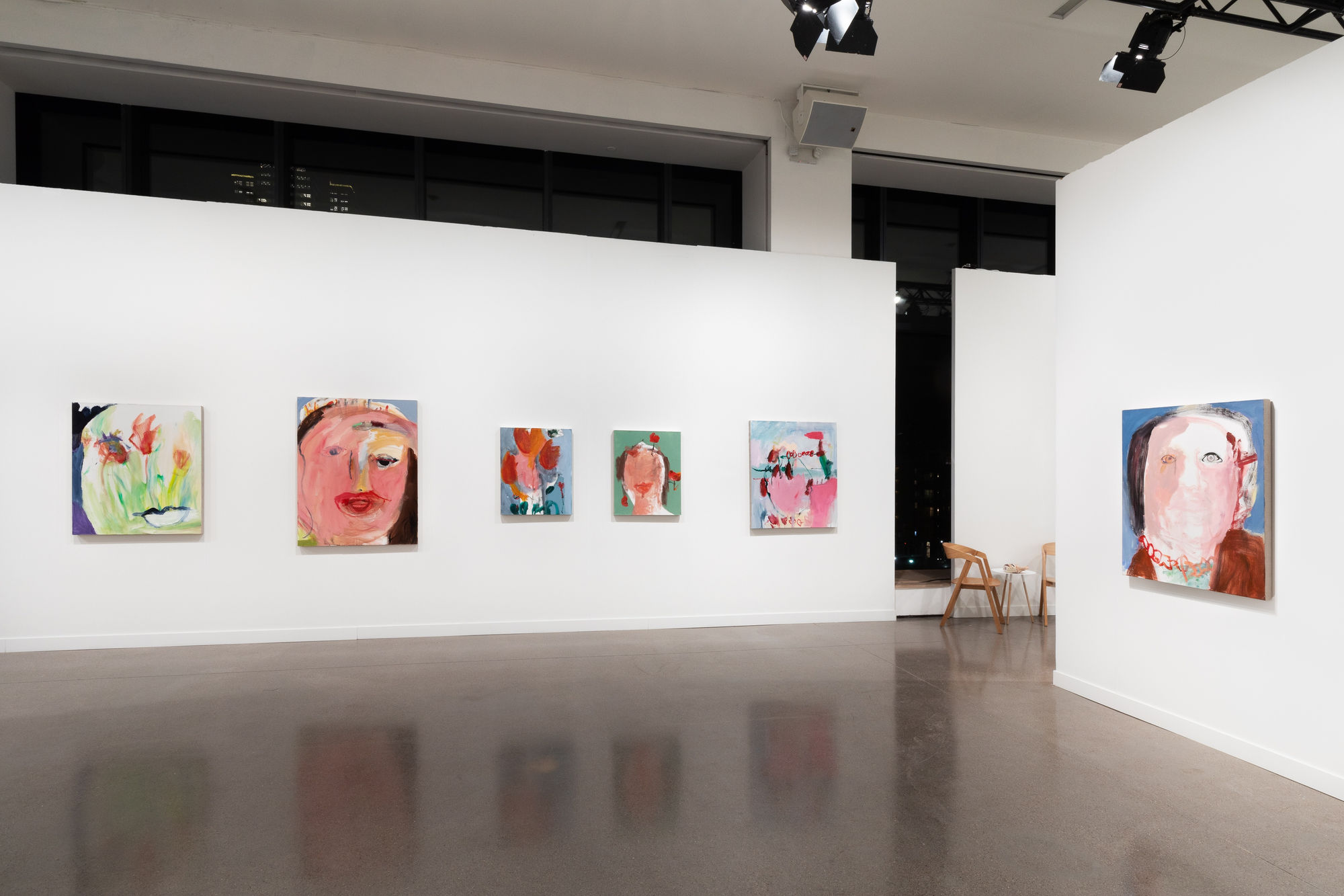 Margot Bergman solo both at Independent Art Fair featuring paintings