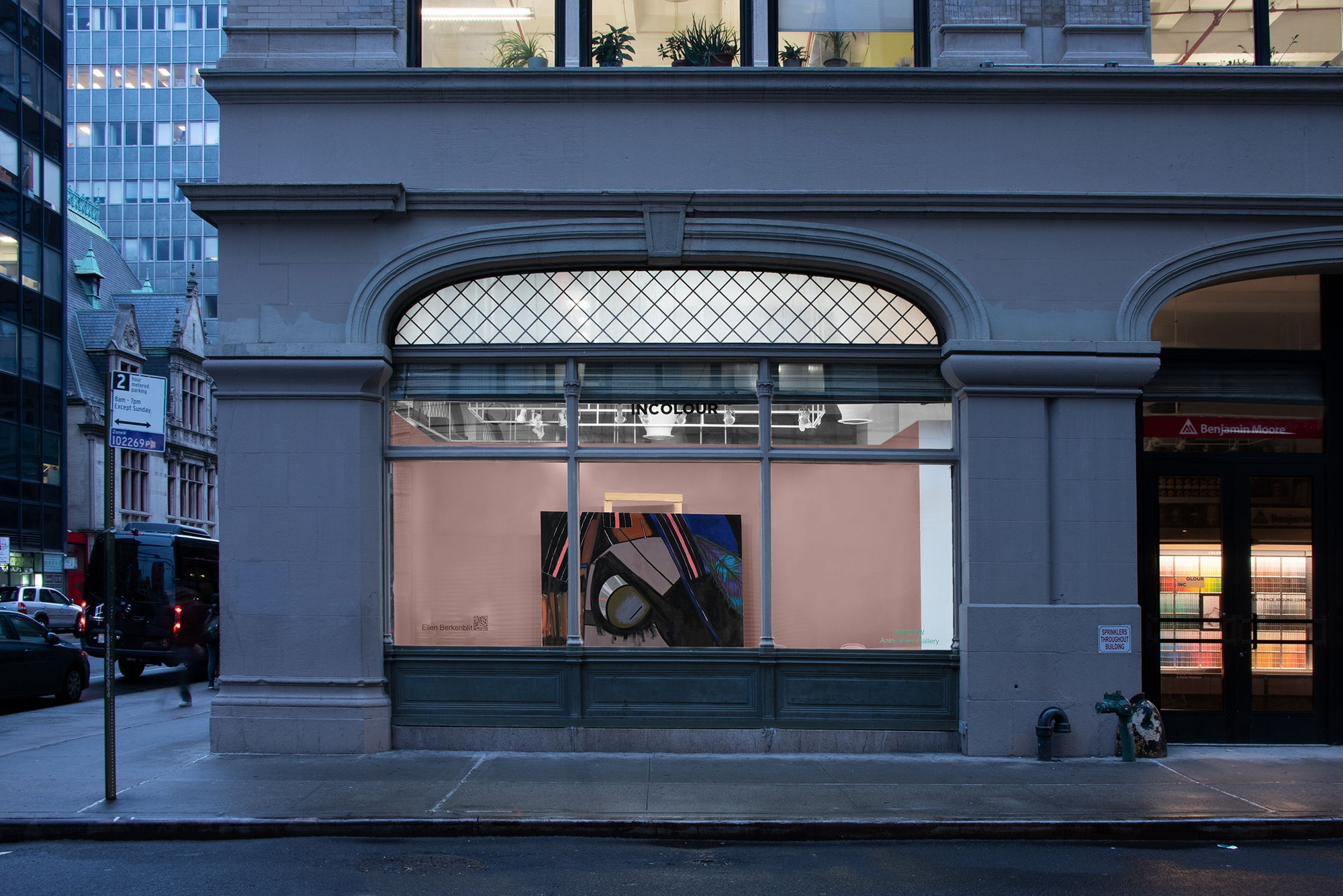 Far out view of WINDOW featuring Ellen Berkenblit.