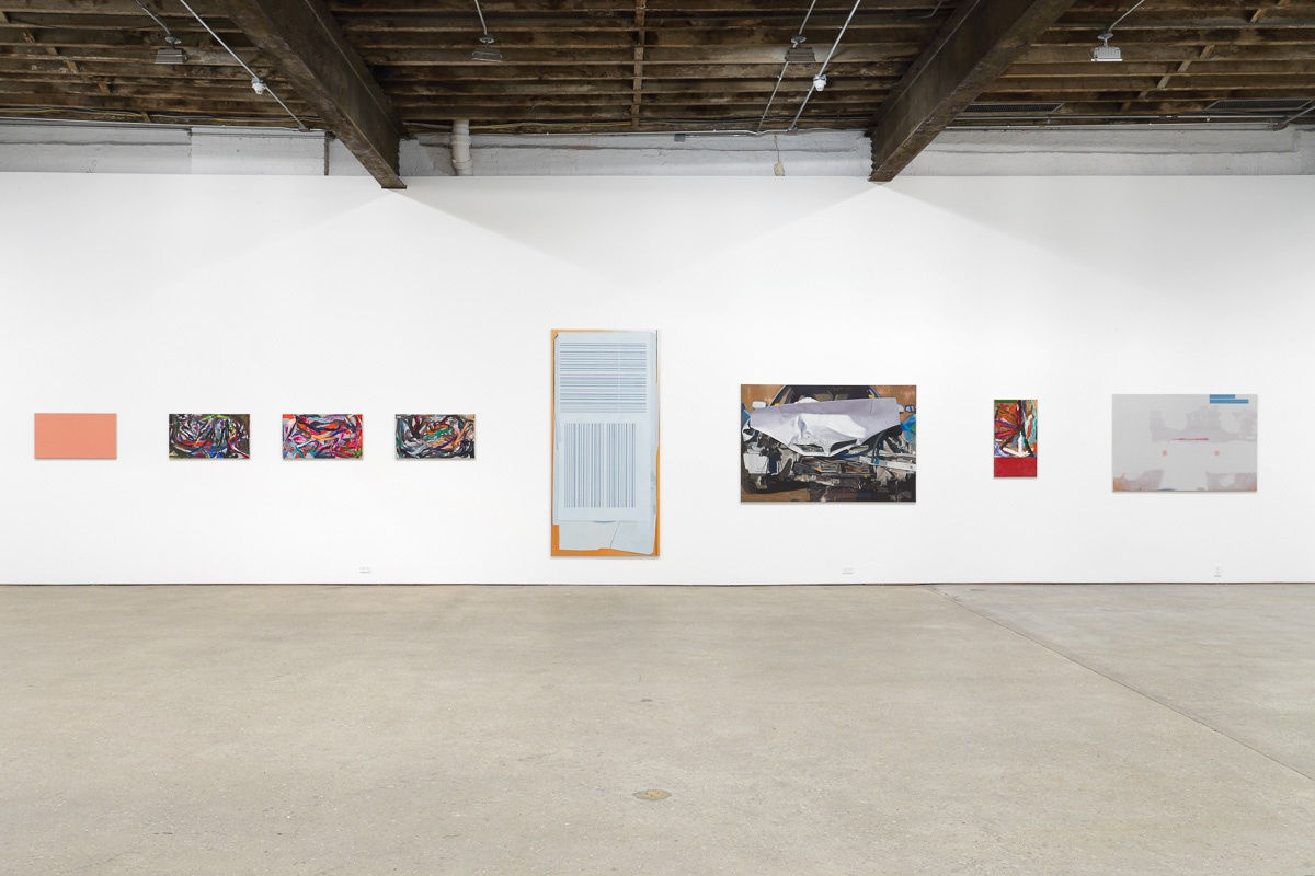 Installation view of Eberhard Havekost solo show titled Expulsion from Paradise Freeze. A few more works presented.