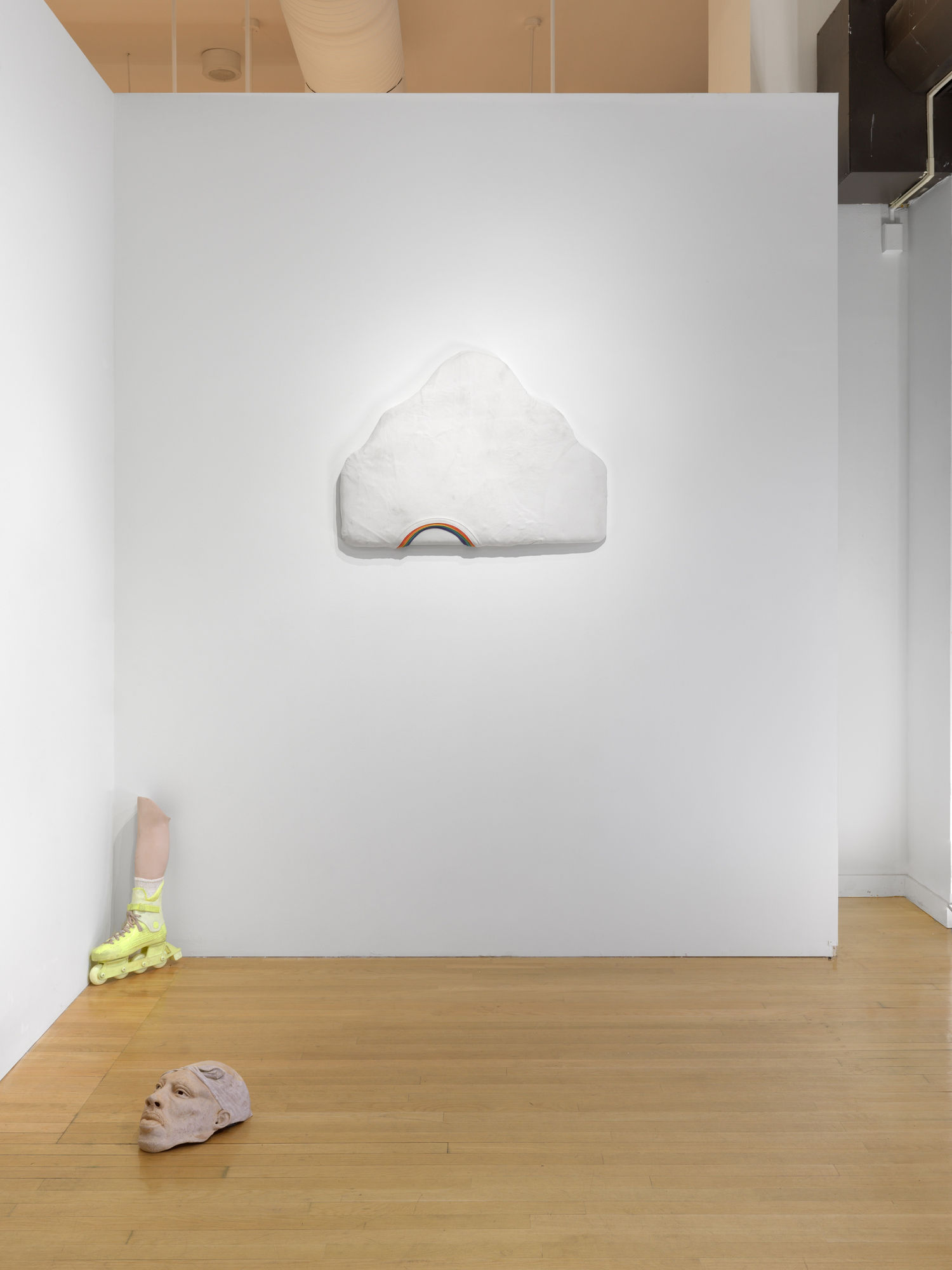 Installation view of Richard Hughes' WINDOW show, three works featured.