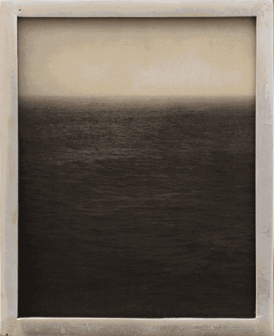 J E F F E R S O N H A Y M A N The Sea, Like Us, Is Forever Varnished pigment print in a vintage silver gilded frame 5.5 x 4.5 inches $800