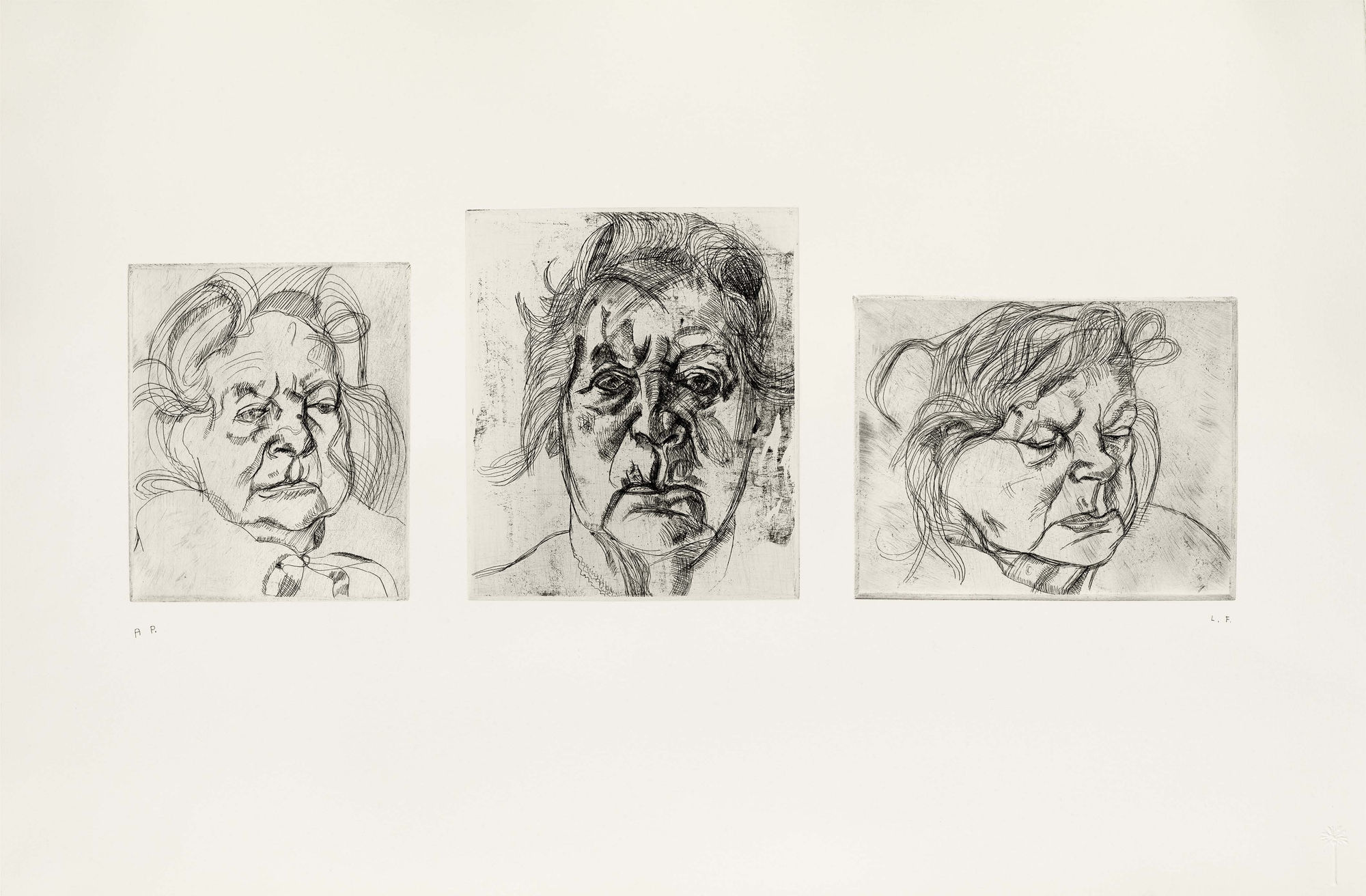 The Painter's Mother (conglomerate proof of first, final and second versions), 1982