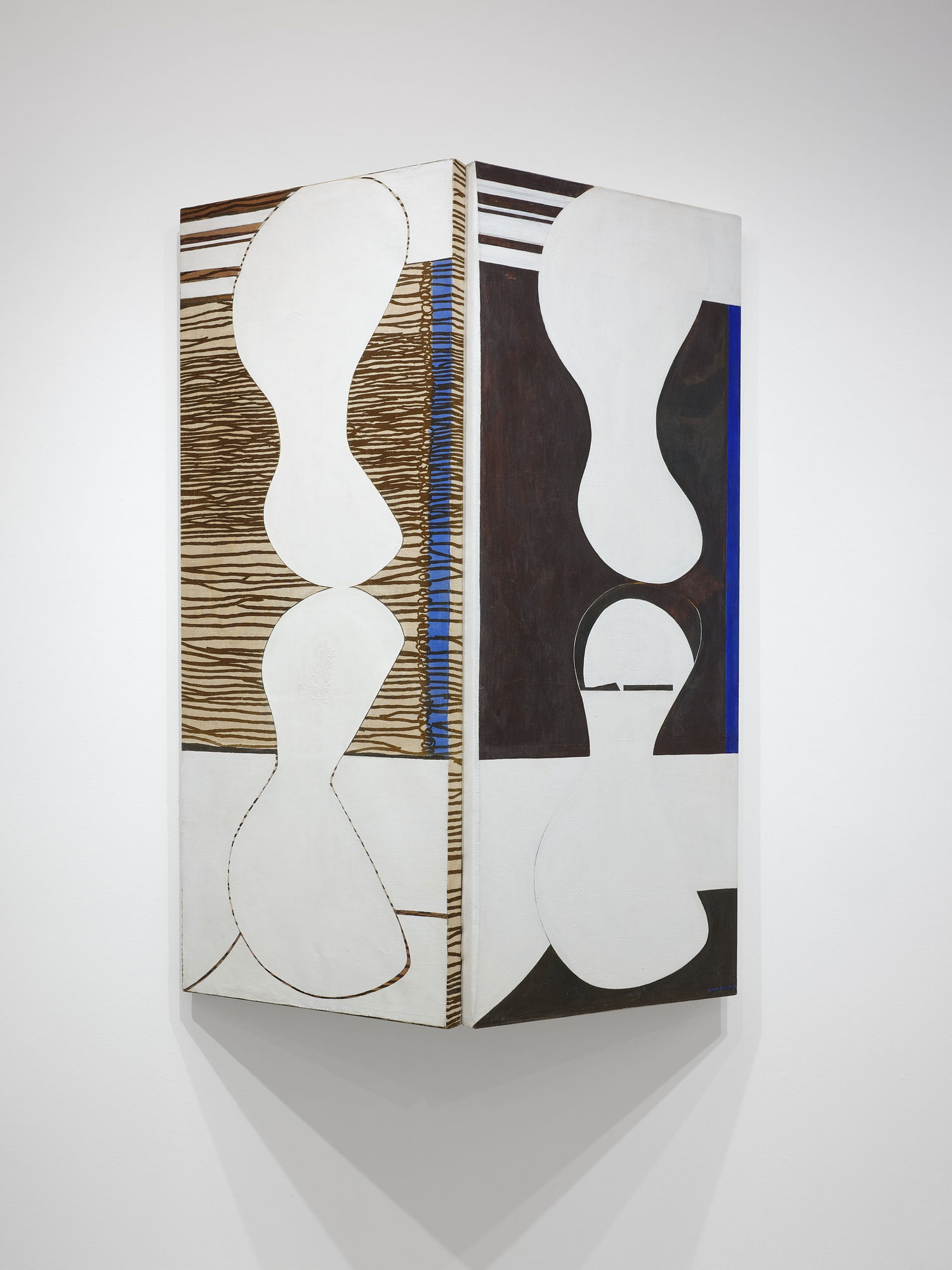 Sonya Rapoport Quatre Heures, 1966 acrylic on found fabric 60 x 43 x 14 inches unique