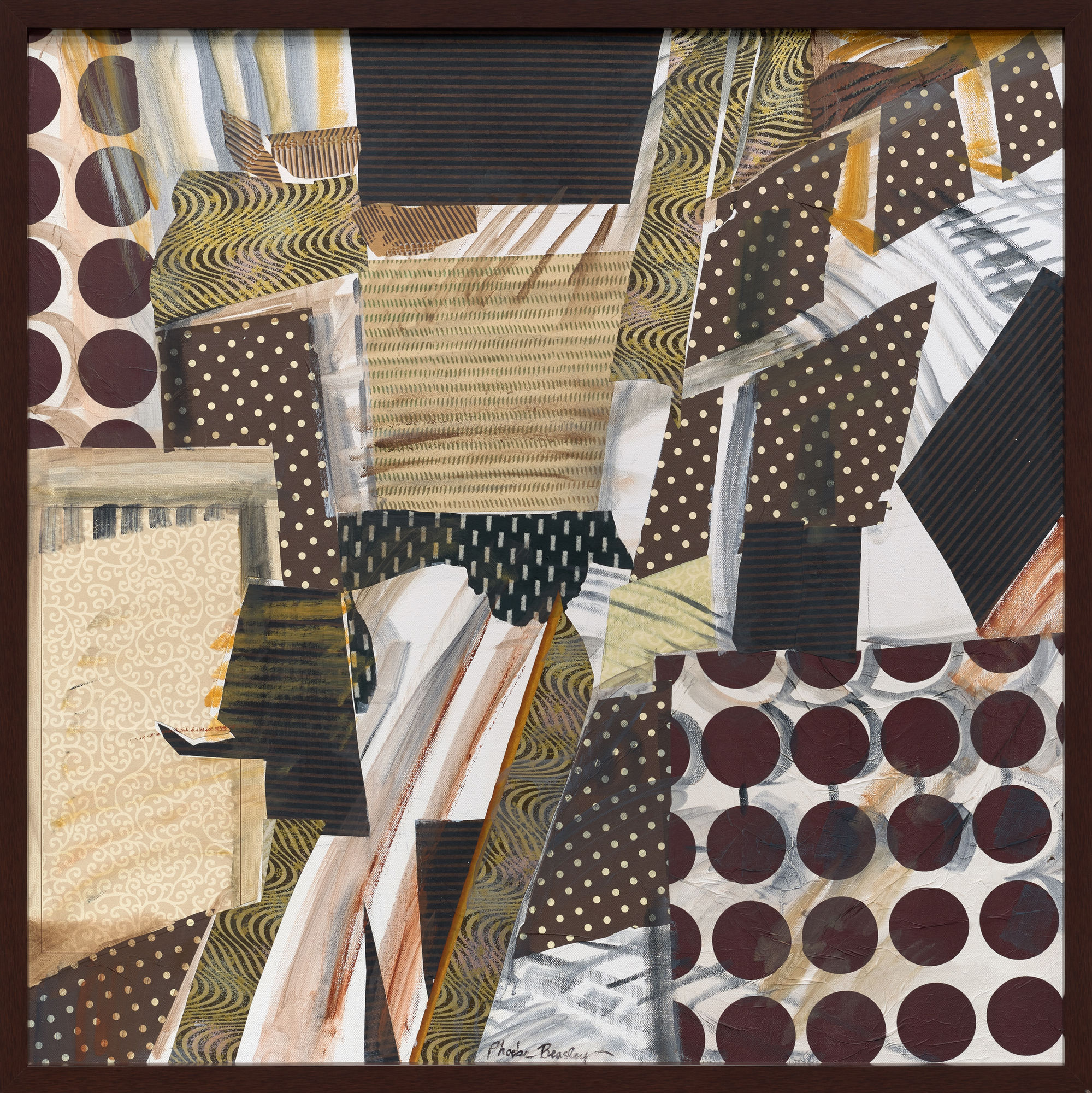 Phoebe Beasley From South by North to West, 2018 Collage 36 x 36 in. (91.4 x 91.4 cm)