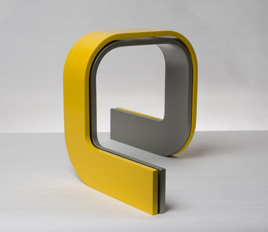 Tony Delap Triple Trouble II, 1966 heat-formed acrylic plastic and lacquer 13 x 22 3/4 x 12 3/4 in. (33 x 57.8 x 32.4 cm)