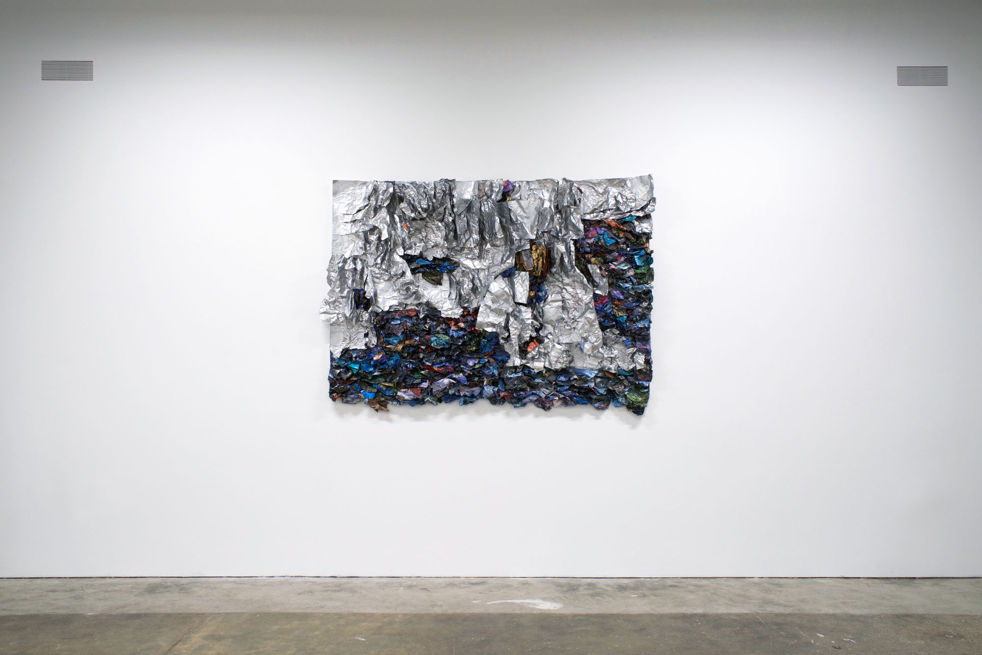 Suné Woods Traveling Like The Light (2), 2015 mixed media collage 57" x 59" (144.78 x 149.86 cm)