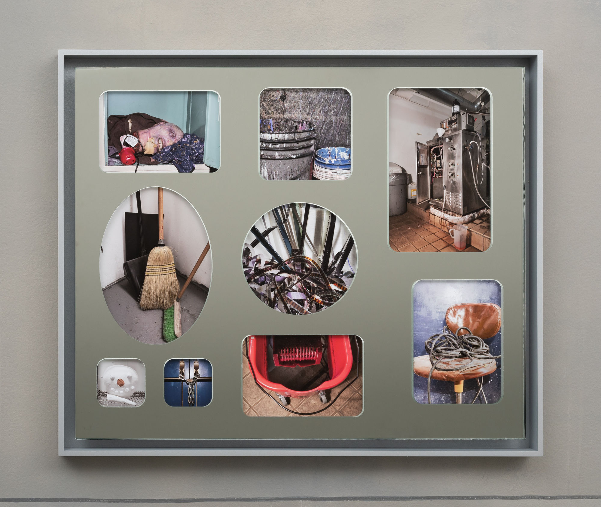 Family Portrait, 2024 Mirror, archival pigment print 17 ⅛ x 14 ⅛ x 1/1/2 inches