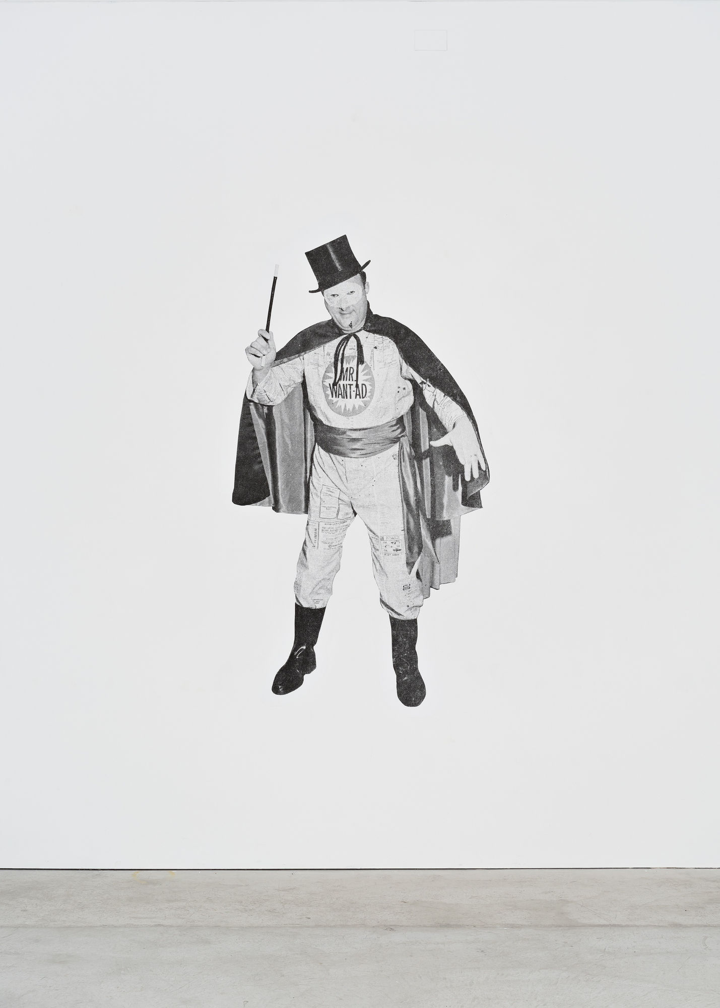 Mr Want Ad, 2024 Inkjet adhesive film 72 x 40 inches Edition of 3 + 3 AP