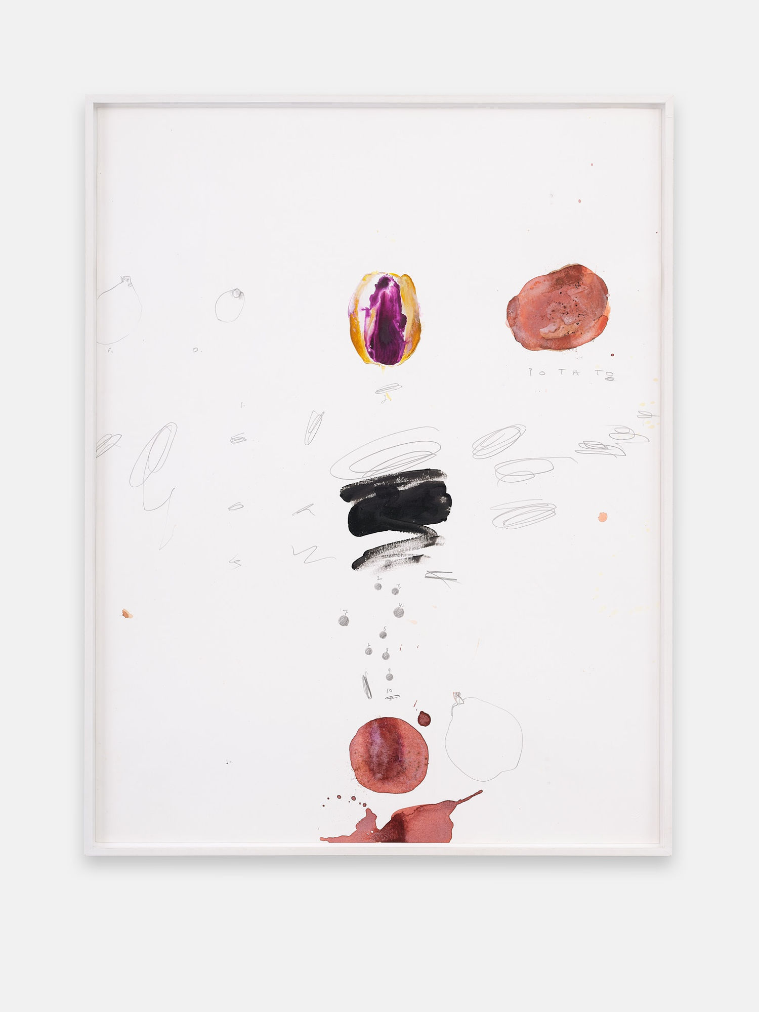 Raymond Saunders Untitled, 2008 Mixed media on board 25 5/8" x 19 3/4" [HxW]