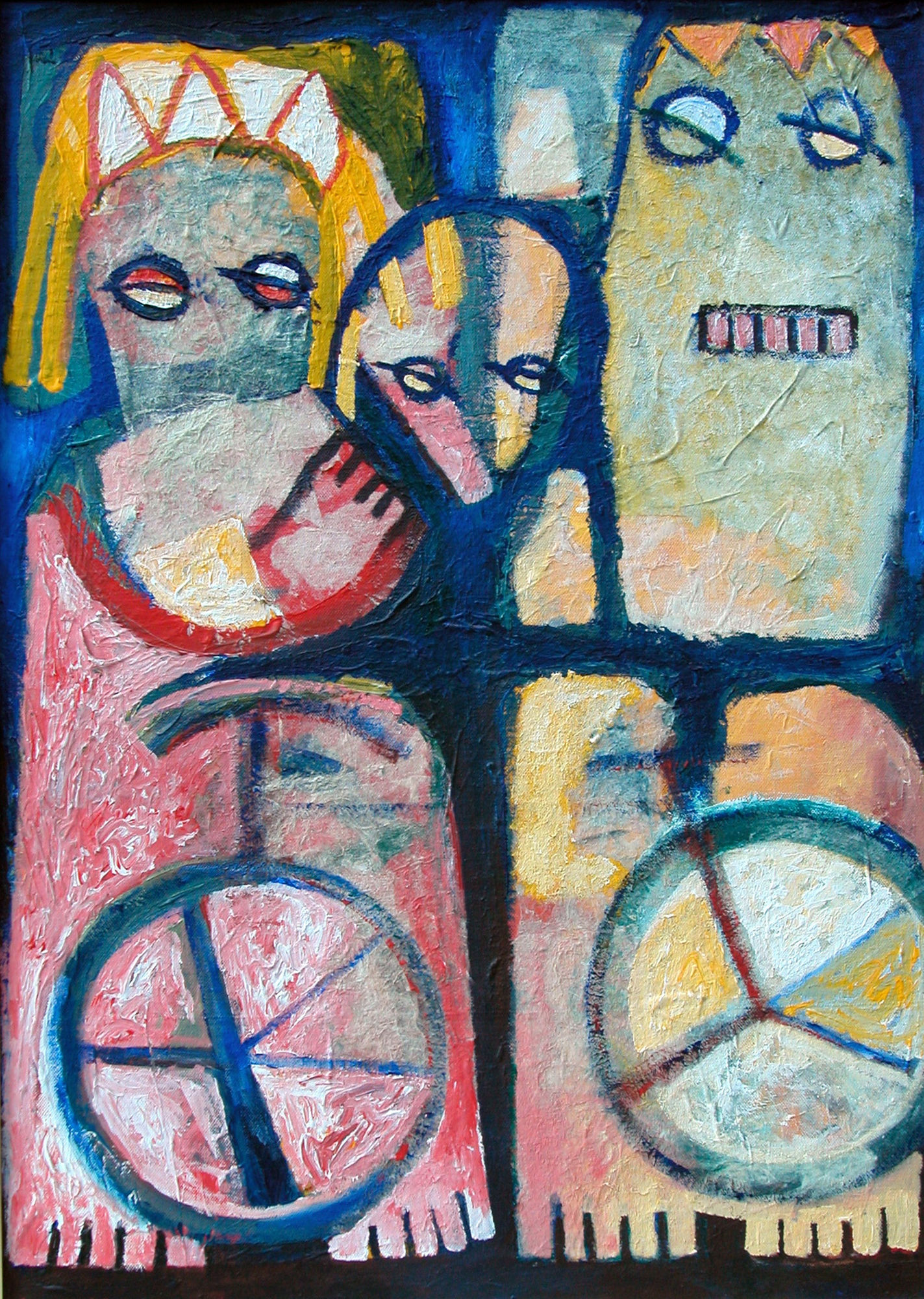 Eric Cadien, Family with Bicycle, N.D.