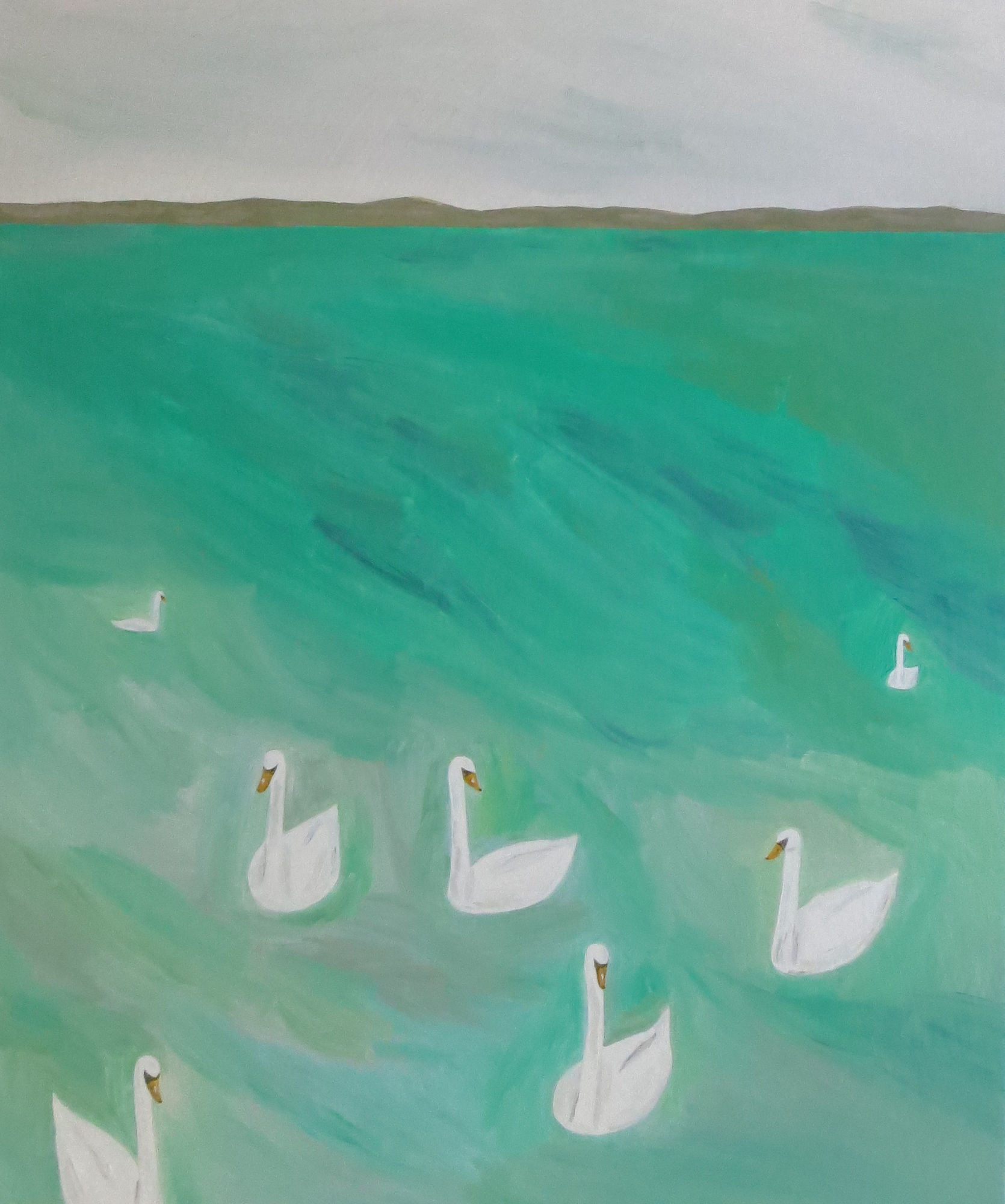 Yuko Murata, bohemians (on green), 2014