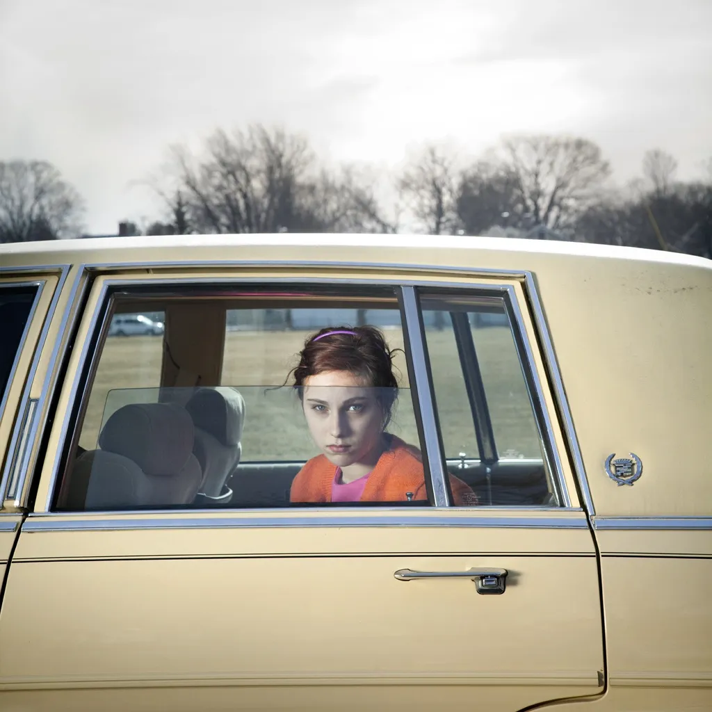 Cig Harvey, Pale Yellow Cadillac, Sadie, Portland Maine, 2010 14 x 14 inch chromogenic dye coupler print Edition of 10 28 x 28 inch chromogenic dye coupler print Edition of 5 40 x 40 inch chromogenic dye coupler print Edition of 7