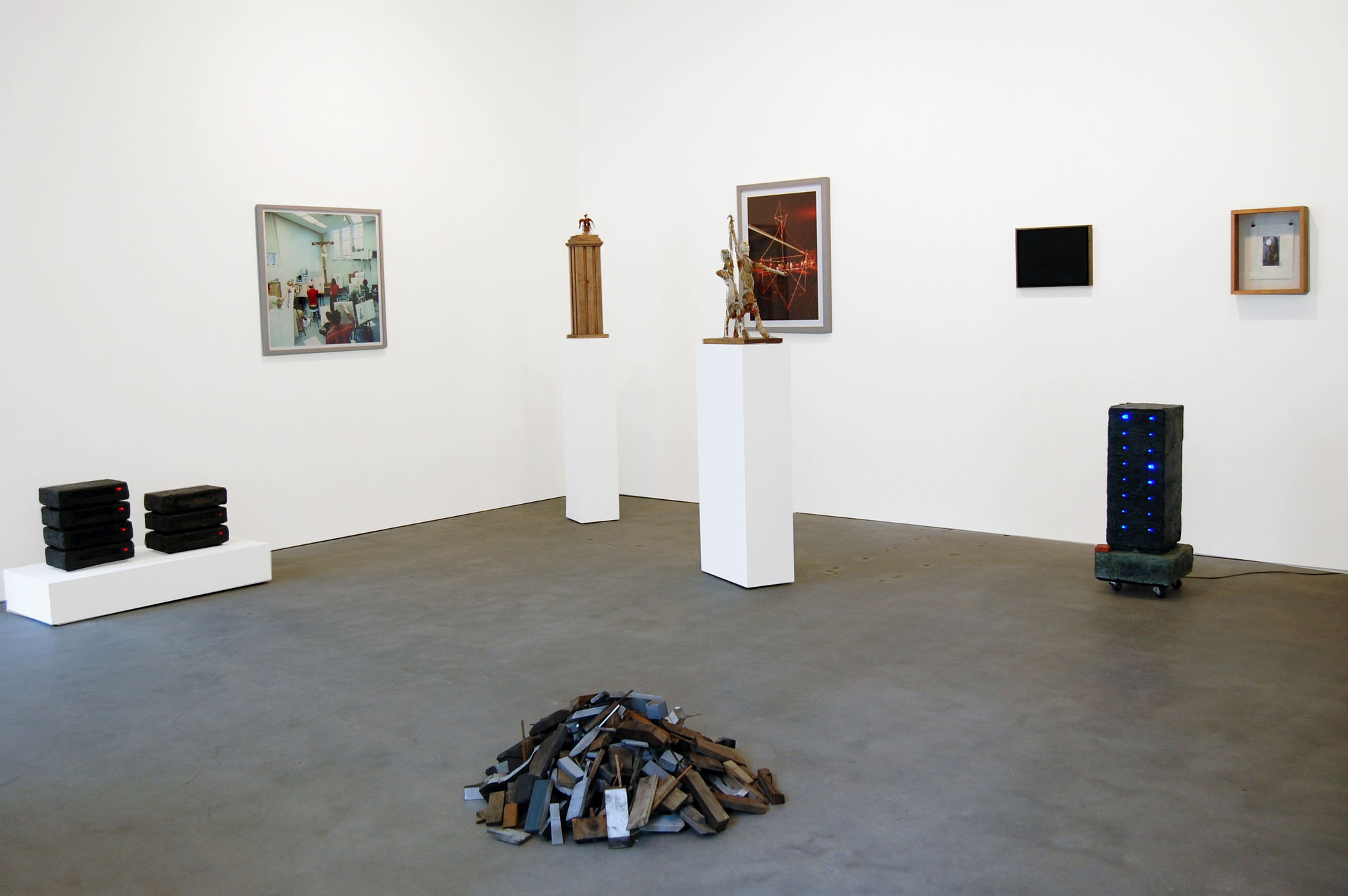 Installation view from The Bruce High Quality Foundation's "The Retrospective" at Susan Inglett Gallery