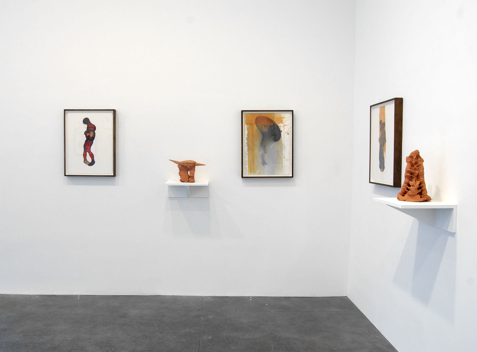 Installation view of Marcia Kure's "Grey" exhibition at Susan Inglett Gallery