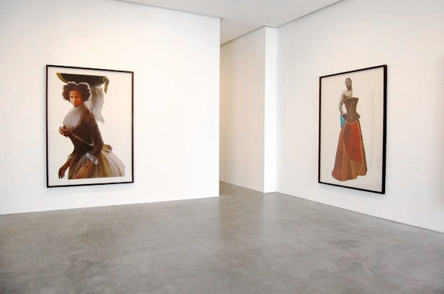 Installation view of Marcia Kure artworks exhibited at Susan Inglett Gallery
