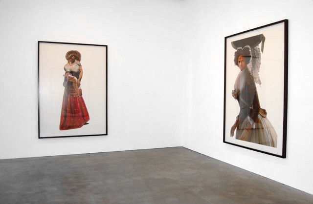 Installation view of Marcia Kure artworks exhibited at Susan Inglett Gallery