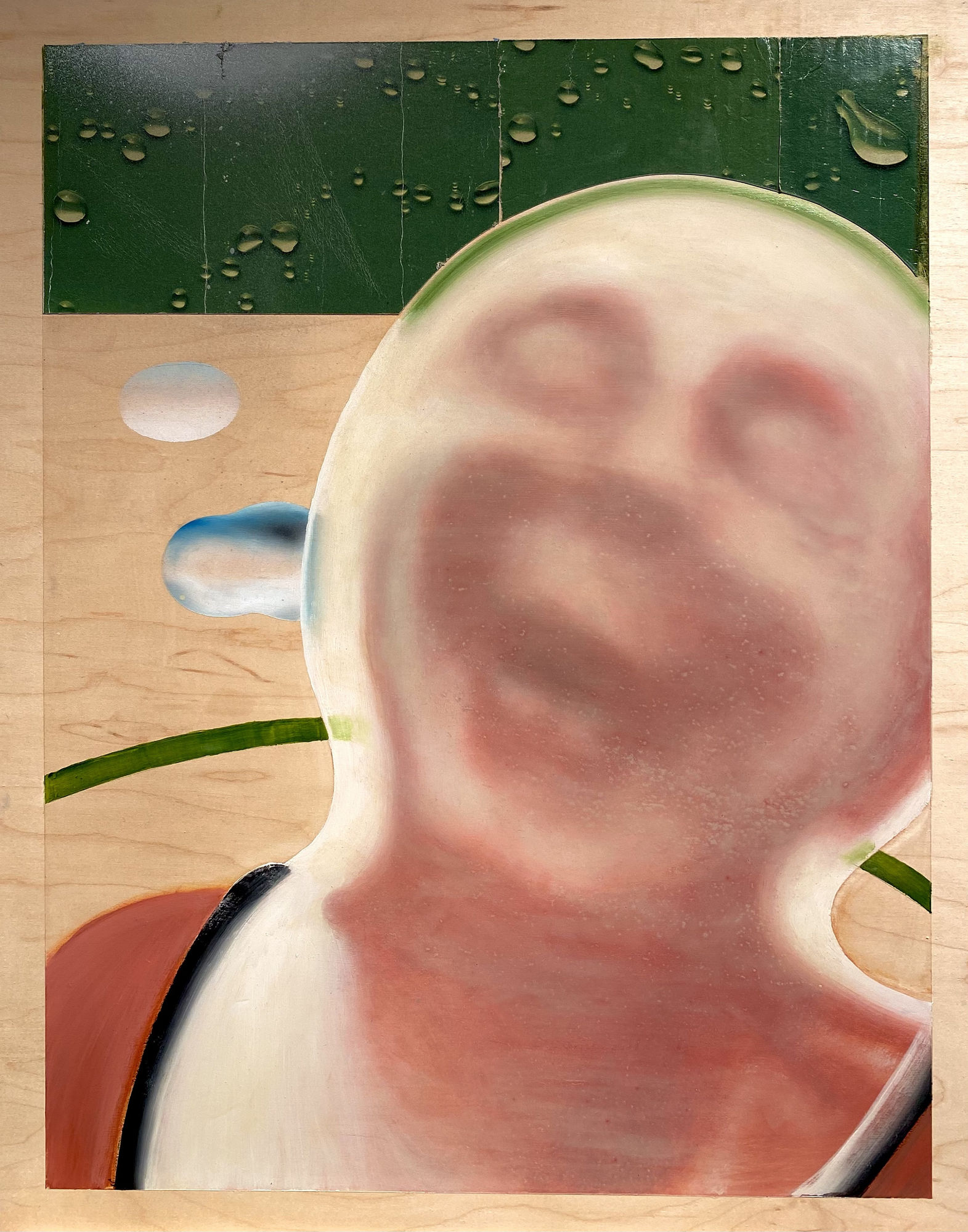 Timothy McDowell oil painting panel painting portrait Marcia Wood Gallery