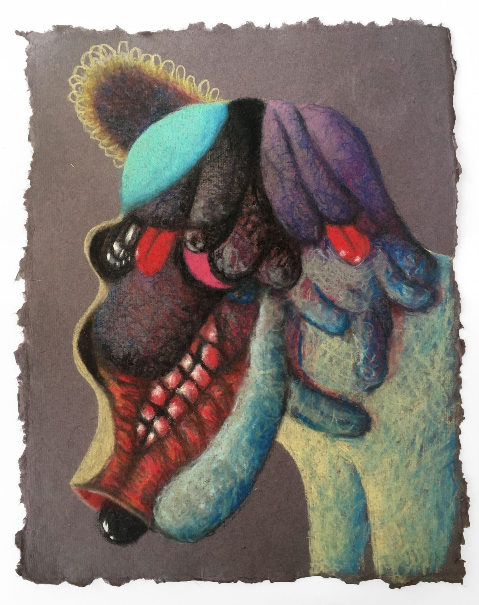 Mie Yim quarantine drawing pastel on paper Marcia Wood Gallery