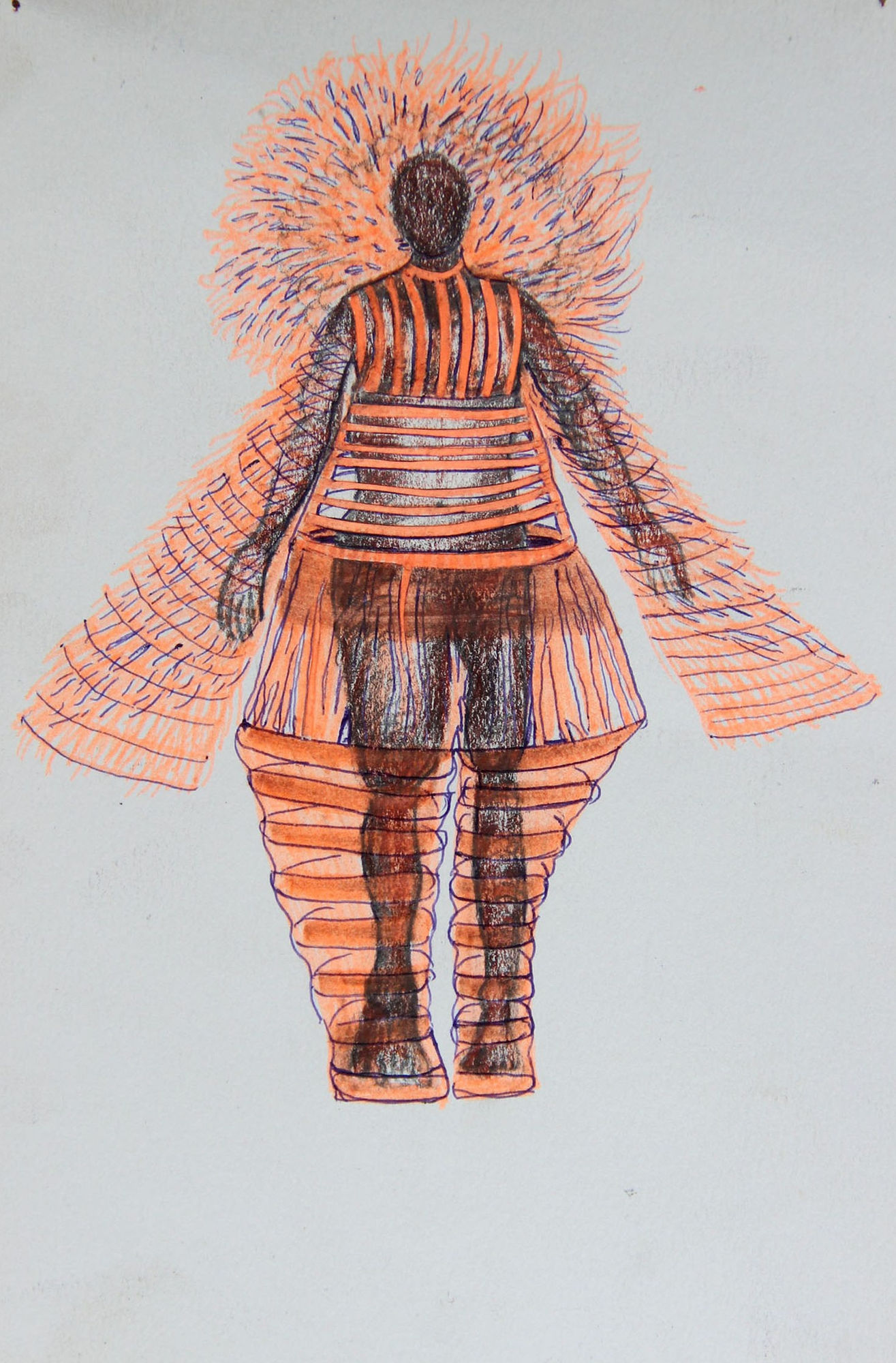 Untitled 5, 2018 Drawing and watercolor on paper 9 x 12 in. ₹ 4,000.00