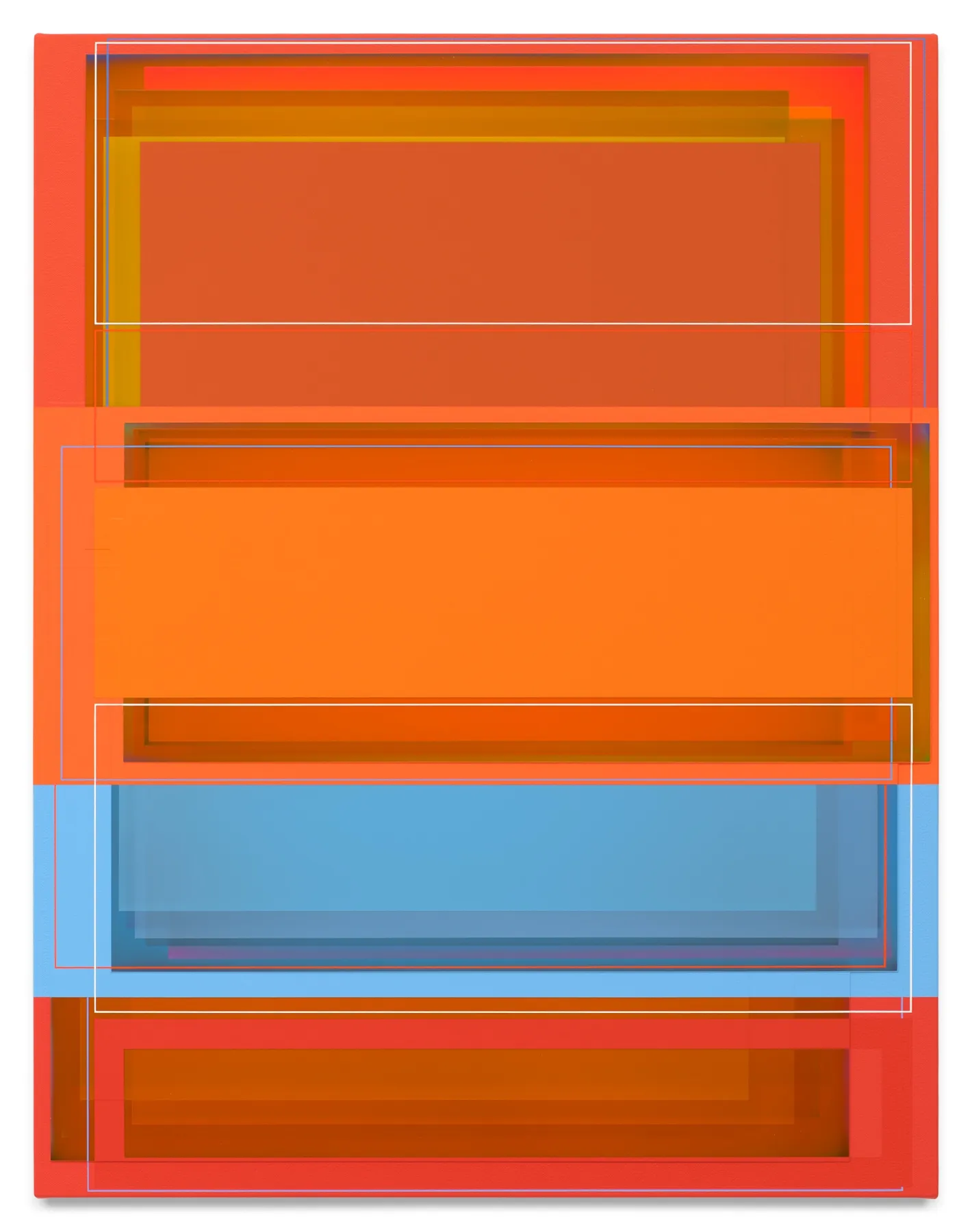 PATRICK WILSON About Time (Orange), 2024 Acrylic on canvas over panel 27 x 21 inches 68.6 x 53.3 cm
