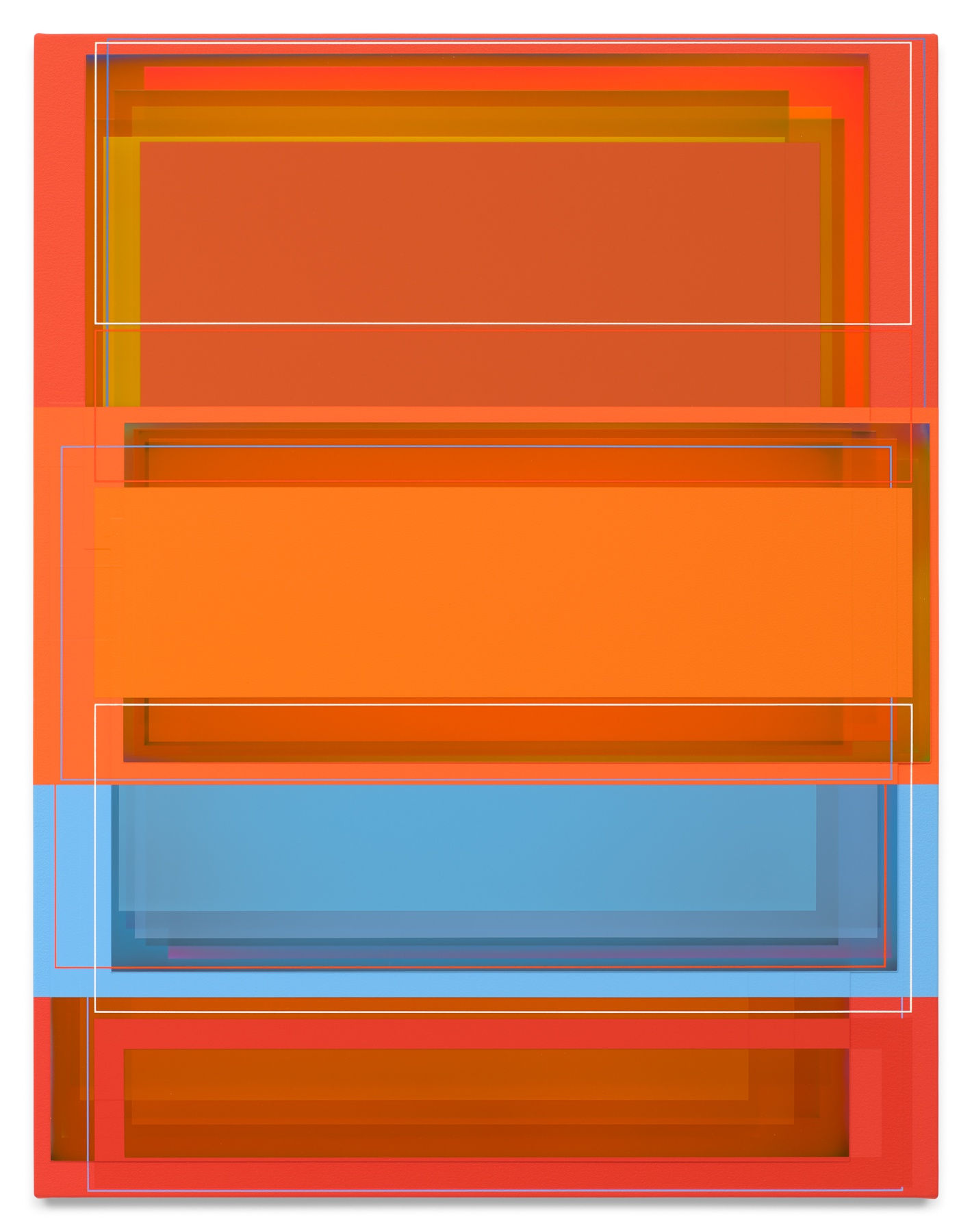 PATRICK WILSON About Time (Orange), 2024 Acrylic on canvas over panel 27 x 21 inches 68.6 x 53.3 cm