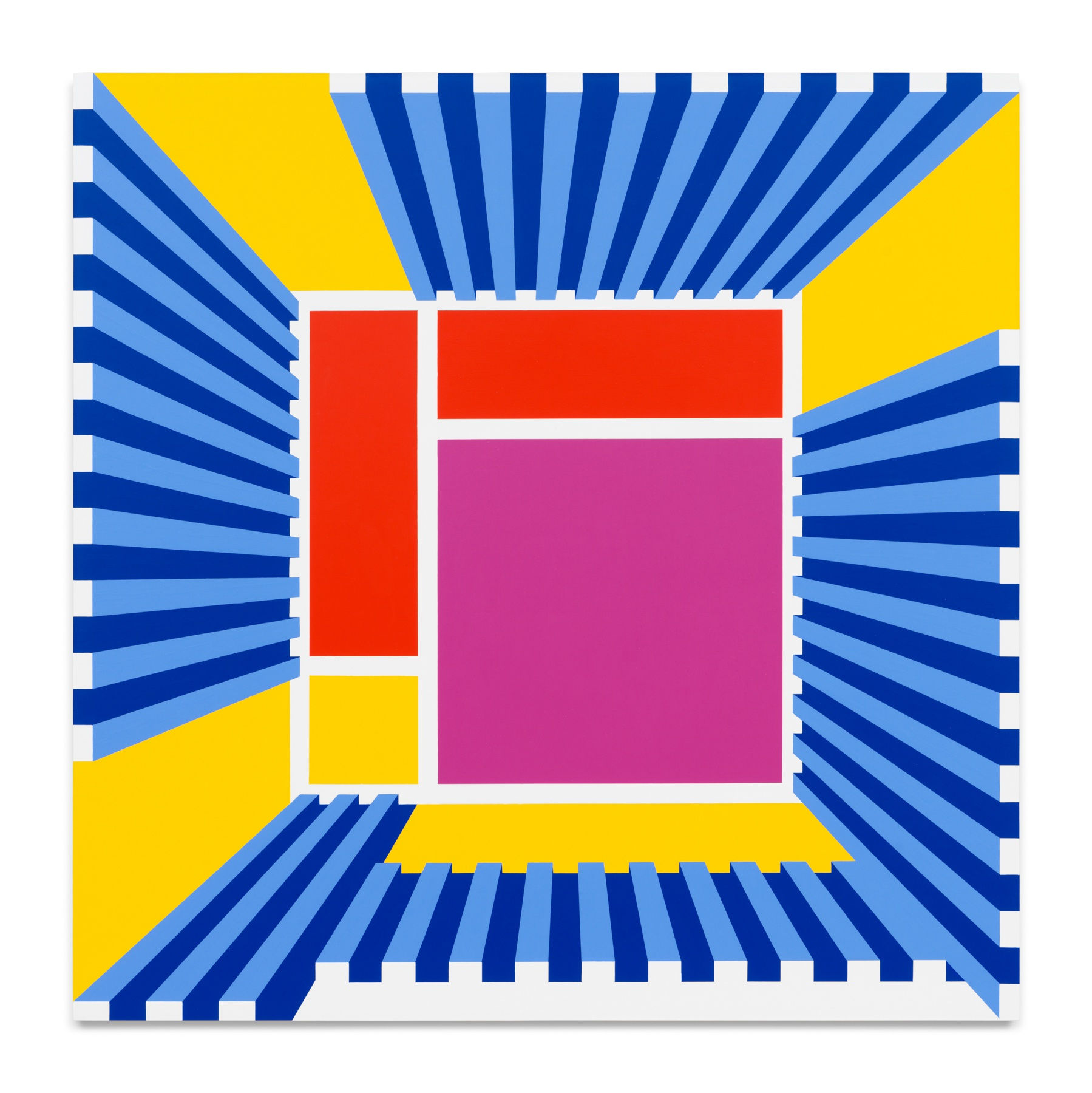 JIM ISERMANN Untitled (Rudolph II) (0224), 2024 Acrylic on canvas over panel 48 x 48 x 1 1/4 inches 121.9 x 121.9 x 3.2 cm (MMG#37262)