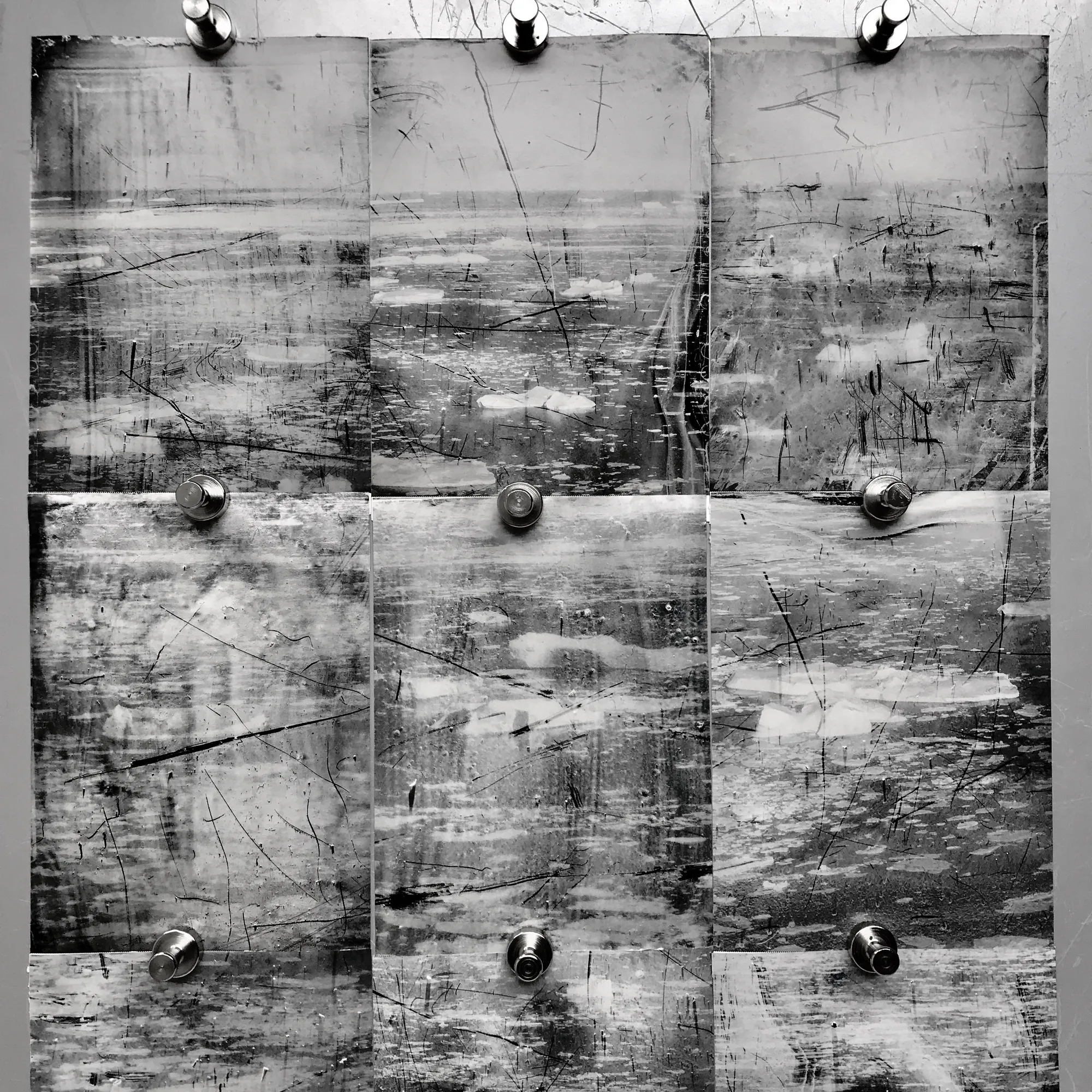 Testproofs at printlab Artproof, for Horizon Variations (Isikajia), 2019