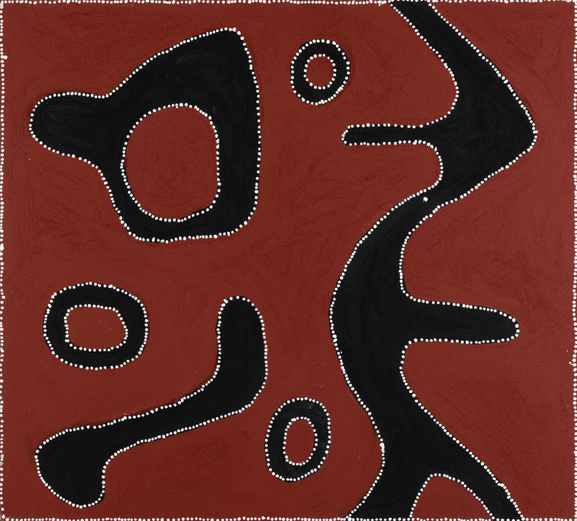 Medicine Pocket, 1999 Natural earth pigments and synthetic binders on linen 48 1/8 x 53 1/8 in. (122 x 135 cm.) (PB 29)